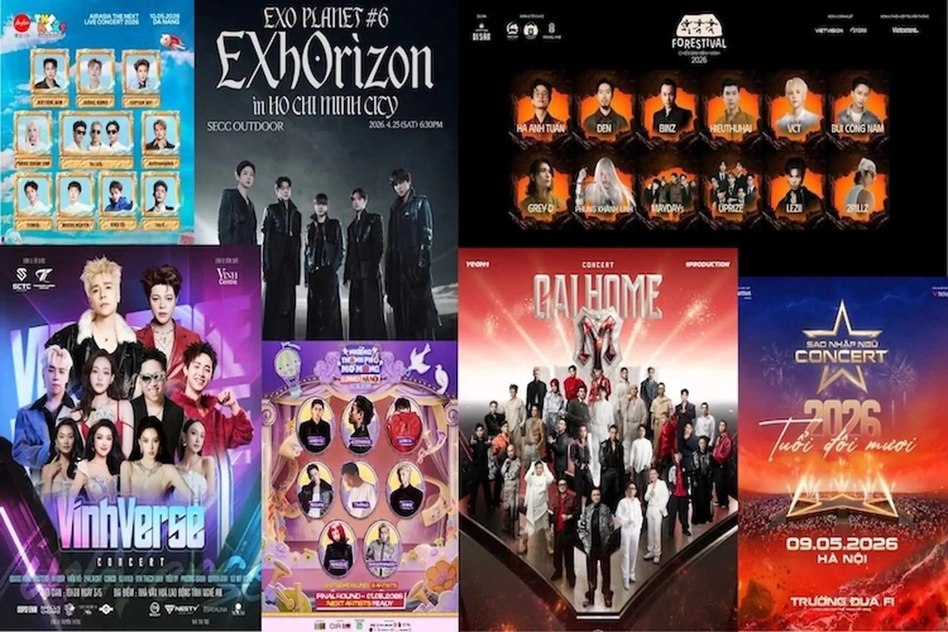 Concert sắp diễn ra tại Việt Nam 2026: Những sự kiện âm nhạc đáng mong chờ trong năm