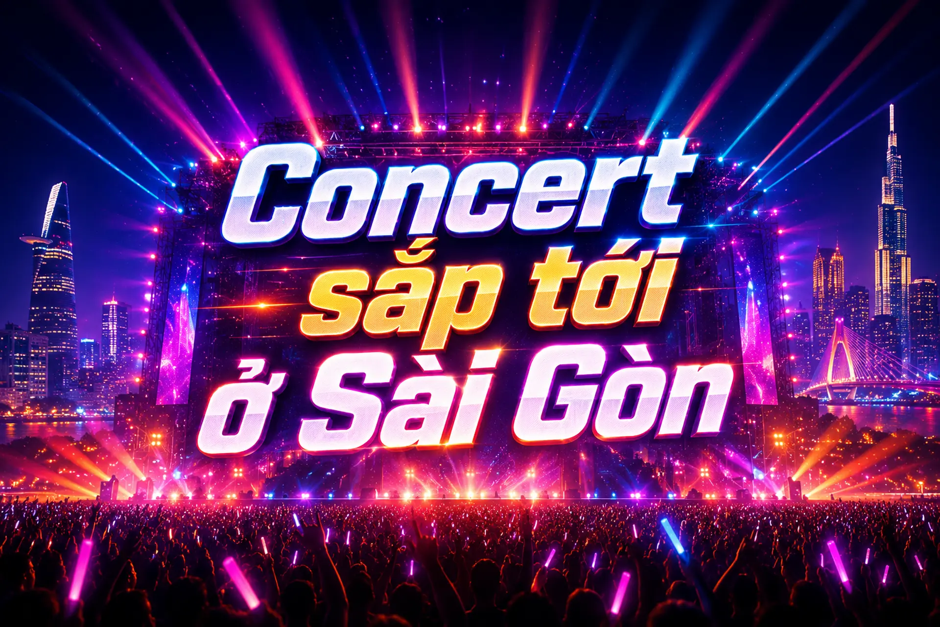 Tổng hợp các concert sắp tới ở Sài Gòn: Cập nhật lịch diễn và thông tin vé mới nhất
