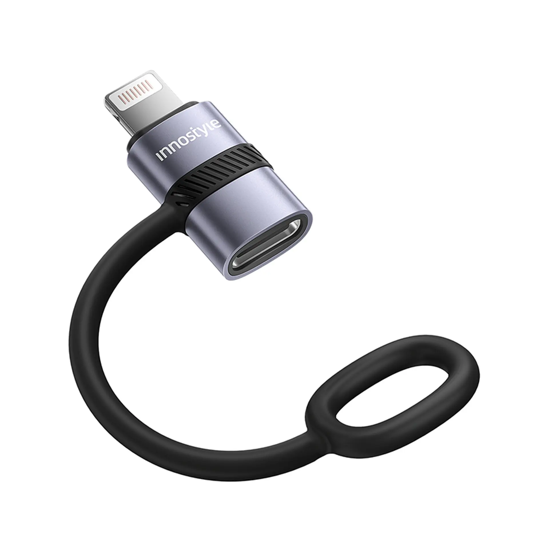 Cổng chuyển OTG Lightning - Type C FlexiLink female silicone tape ST-540GY Innostyle