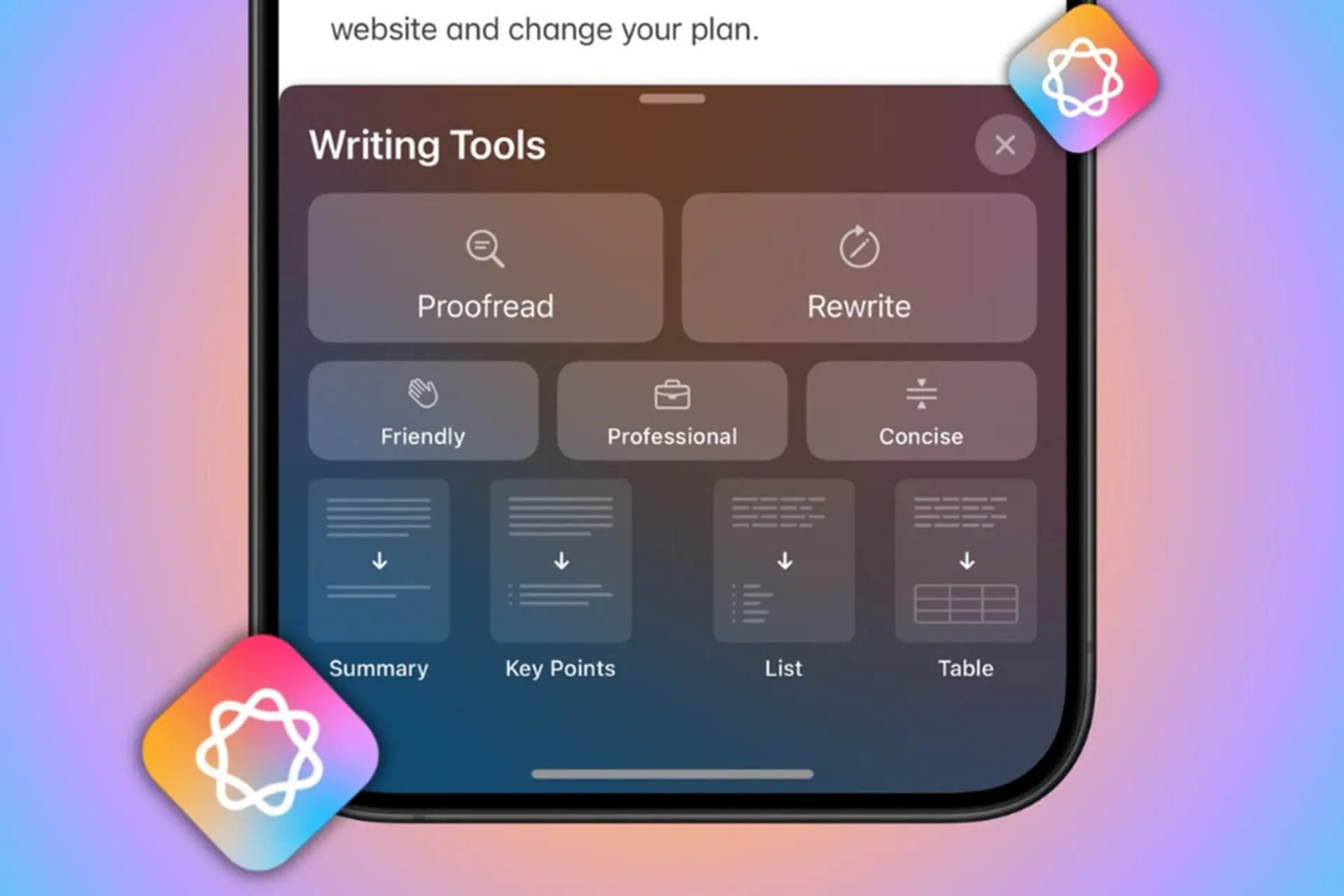 Công cụ viết là gì? Cách Apple Intelligence hỗ trợ chỉnh sửa văn bản hiệu quả