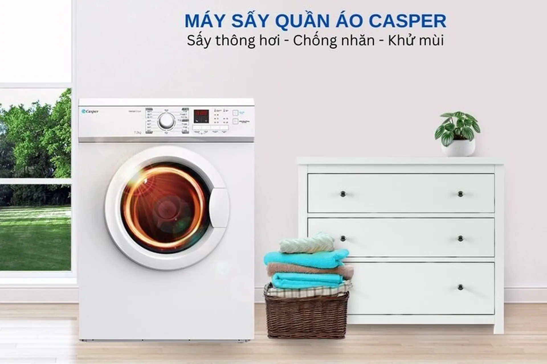 Điểm danh các công nghệ máy sấy quần áo Casper hiện đại - Có nên chọn mua không?