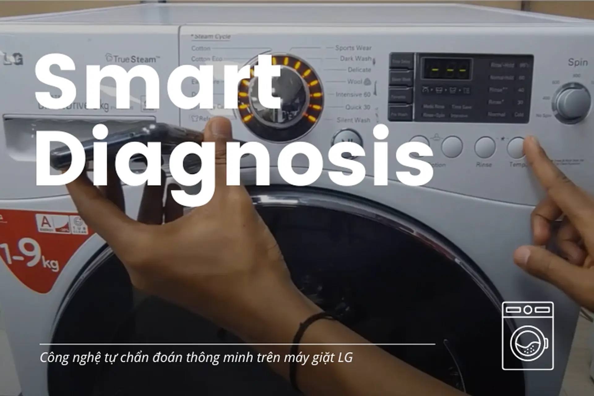 Tìm hiểu công nghệ tự chẩn đoán thông minh trên máy giặt LG (Smart Diagnosis)