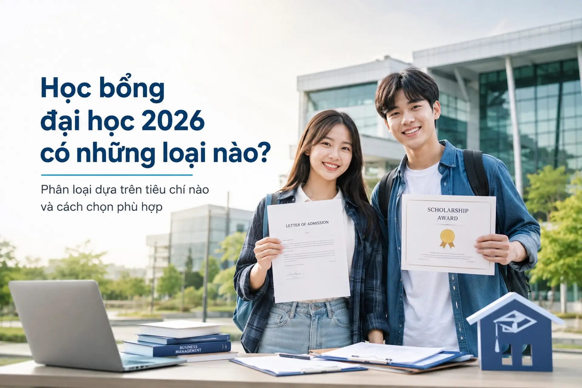 Học bổng đại học 2026 có những loại nào? Phân loại dựa trên tiêu chí nào và cách chọn phù hợp