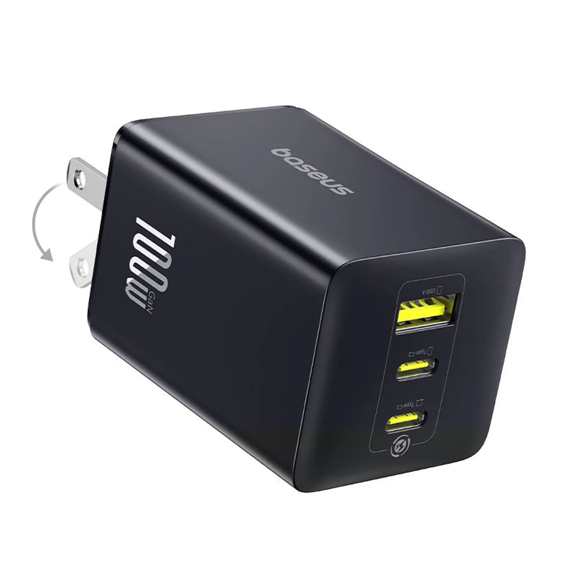 Củ sạc nhanh 3 cổng 100W EnerFill FE11 (2 USB-C + USB A) PD/PPS Baseus