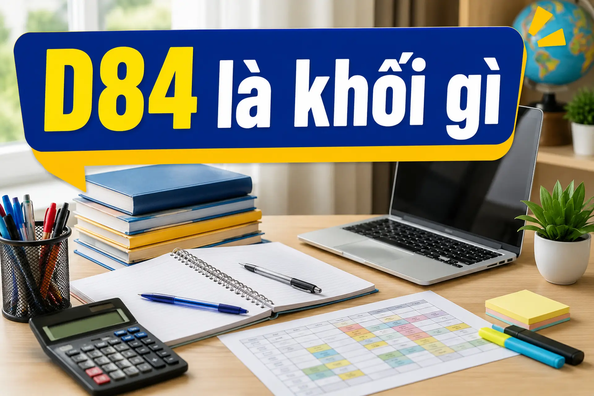 D84 là khối gì? Giải thích chi tiết tổ hợp môn, ngành học phù hợp và các trường đại học xét tuyển phổ biến