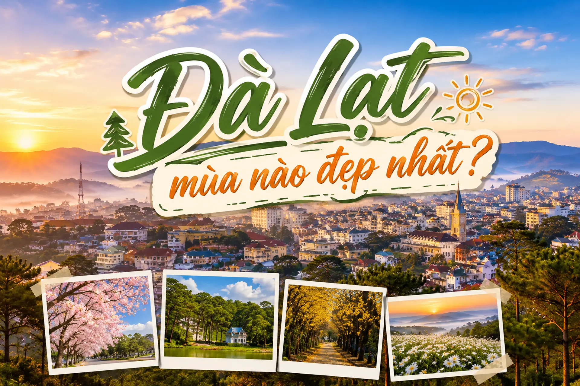 Đà Lạt mùa nào đẹp nhất? Kinh nghiệm chọn thời gian đi du lịch lý tưởng nhất
