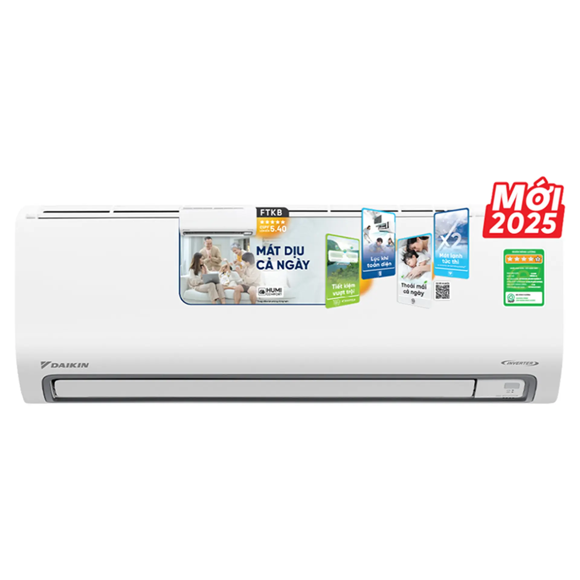 Máy lạnh Daikin Inverter 1.5 HP FTKB35ZVMV