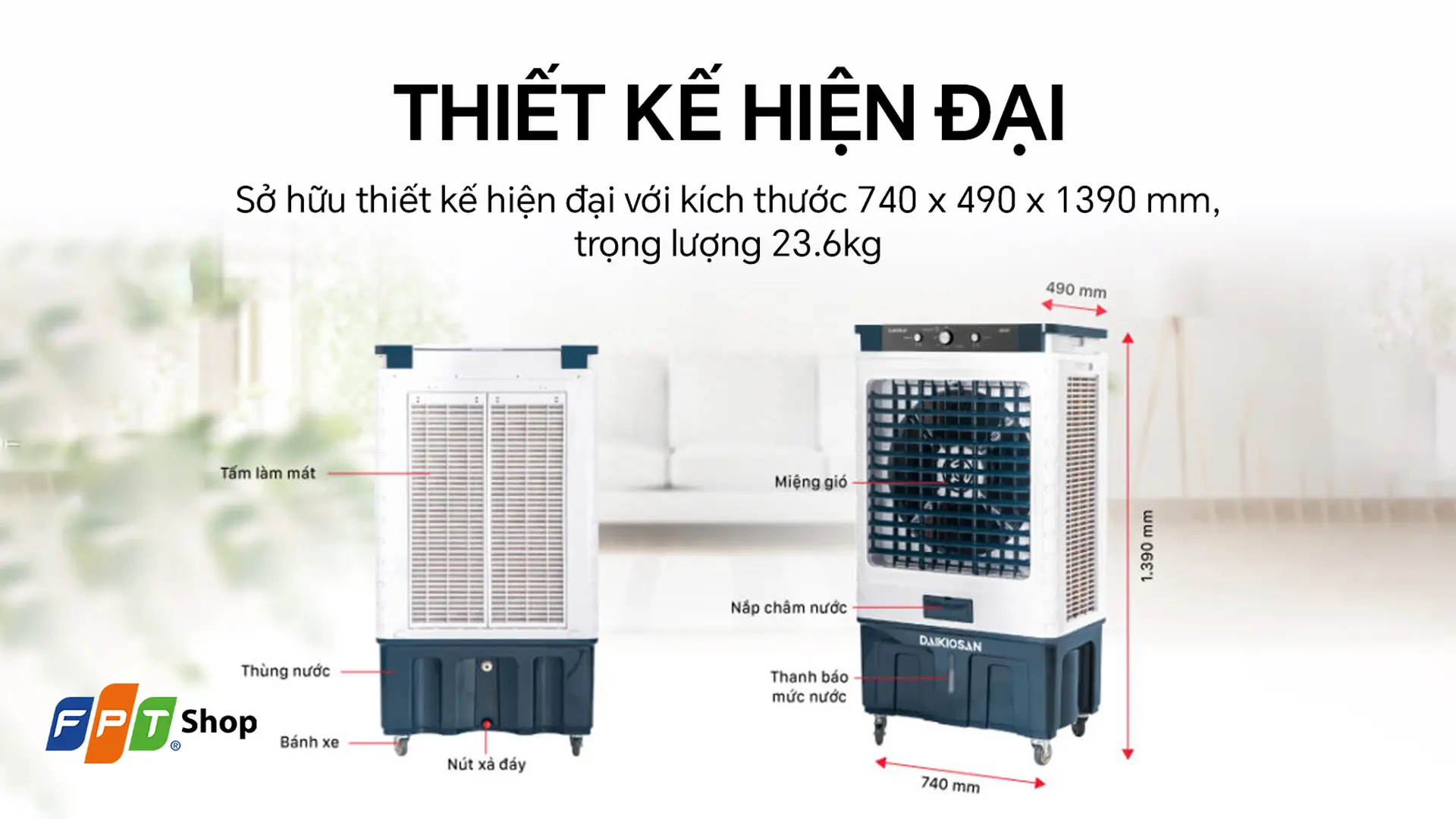 Quạt điều hòa Daikiosan DM212 375W