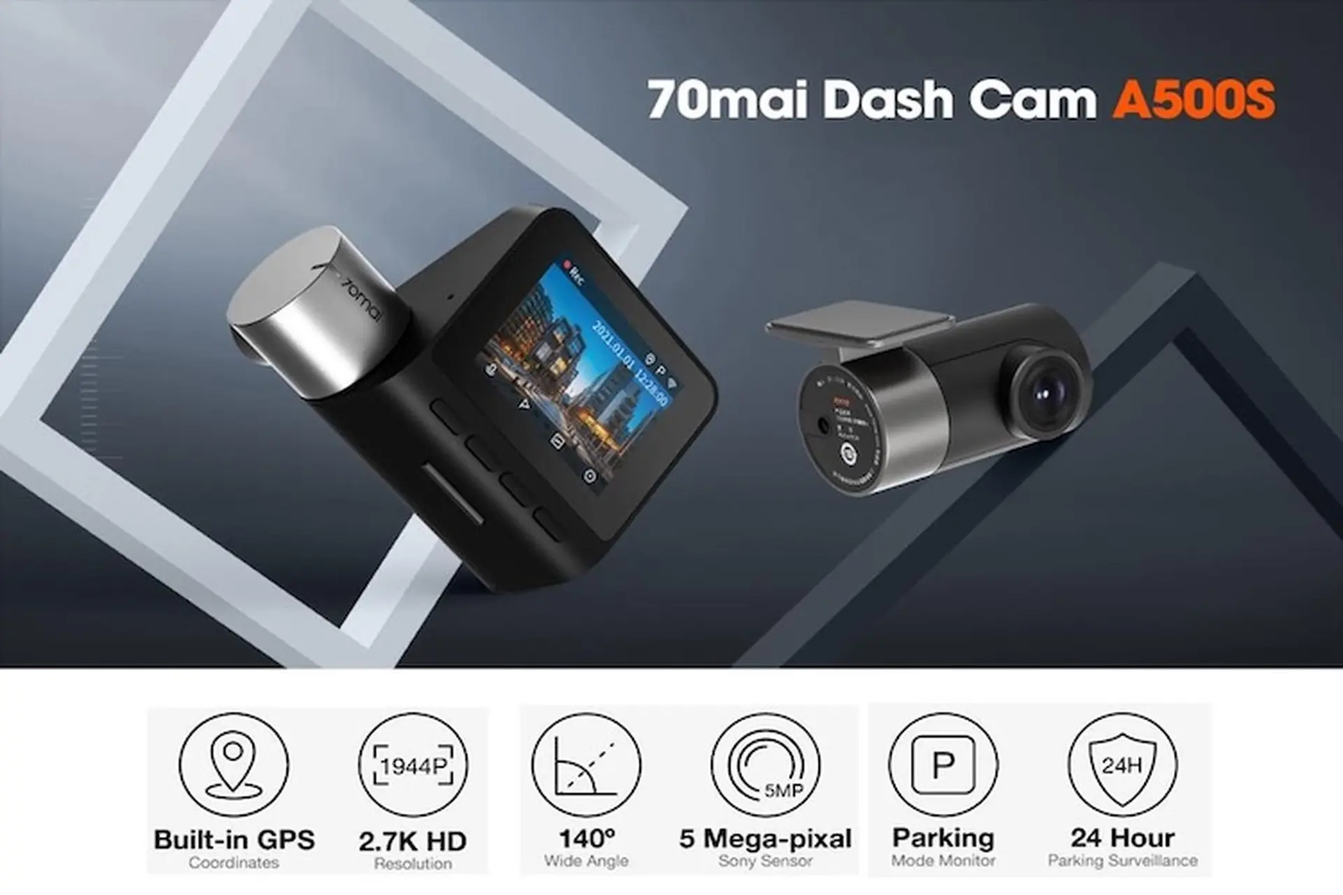 Đánh giá camera hành trình 70mai A500S: Ghi hình 2.7K, GPS và ADAS tiện lợi