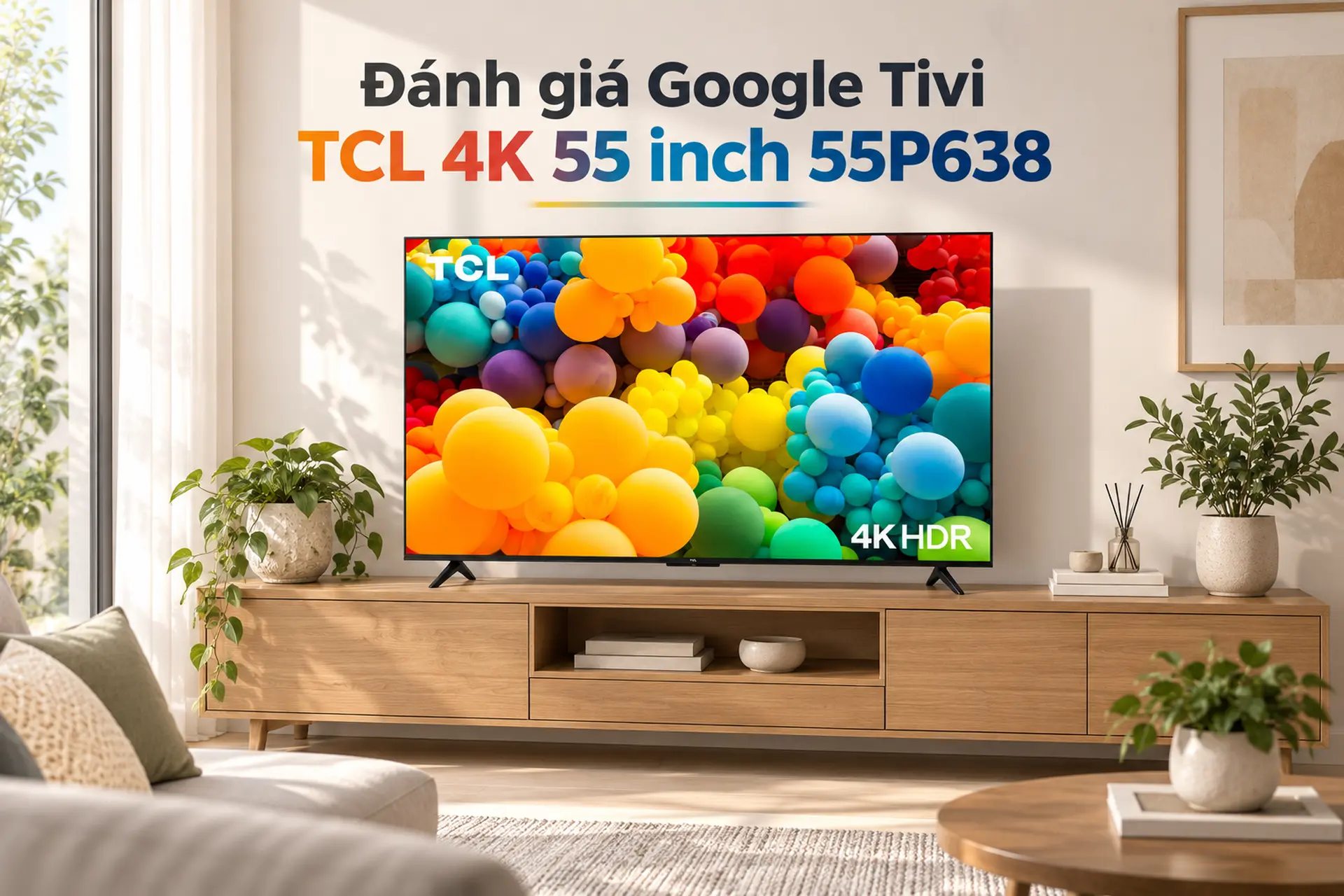 Đánh giá Google Tivi TCL 4K 55 inch 55P638 chi tiết: Hình ảnh đẹp, giải trí đa dạng