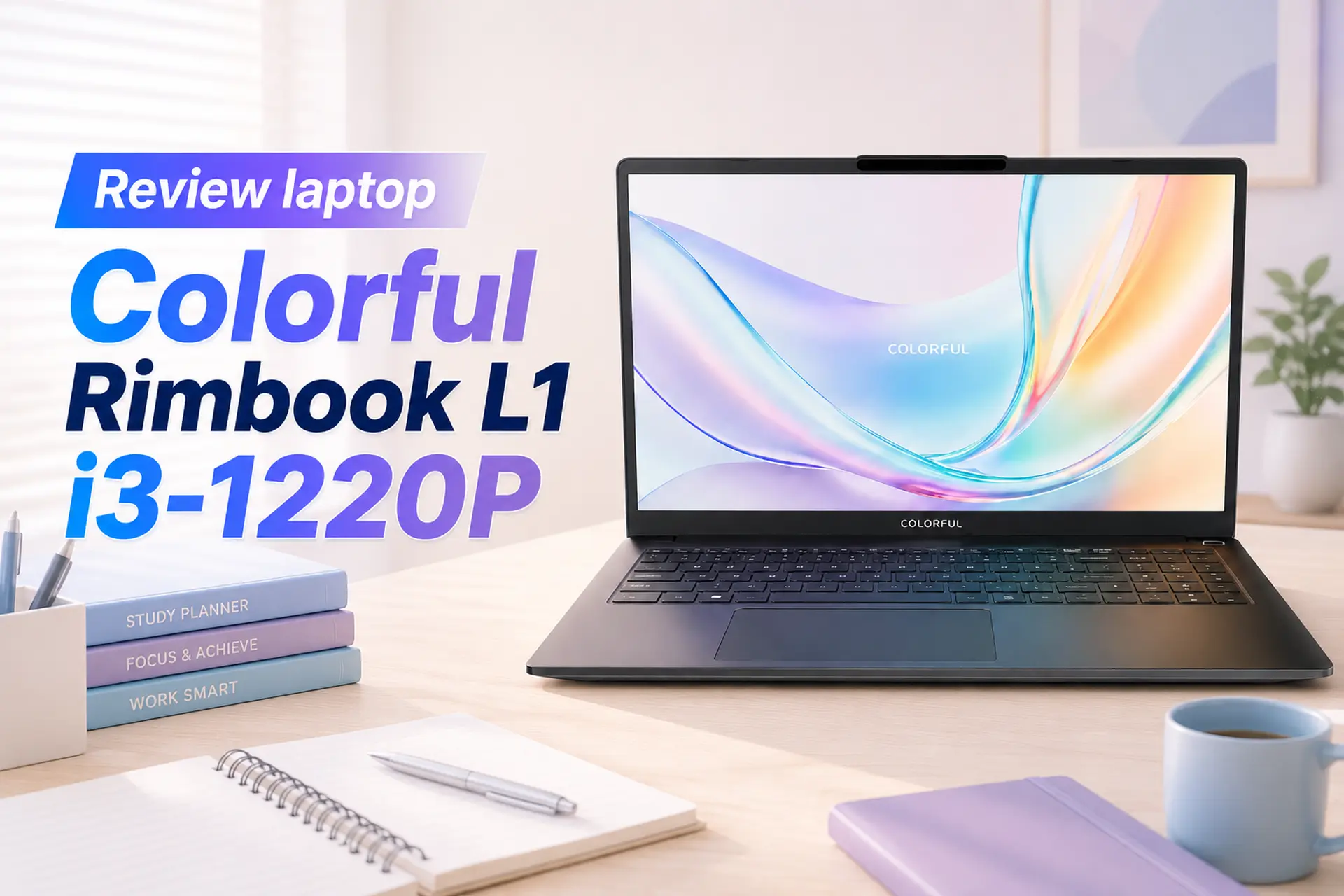 Đánh giá laptop Colorful Rimbook L1 i3-1220P: Đáp ứng đa nhiệm tốt với mức giá hợp lý