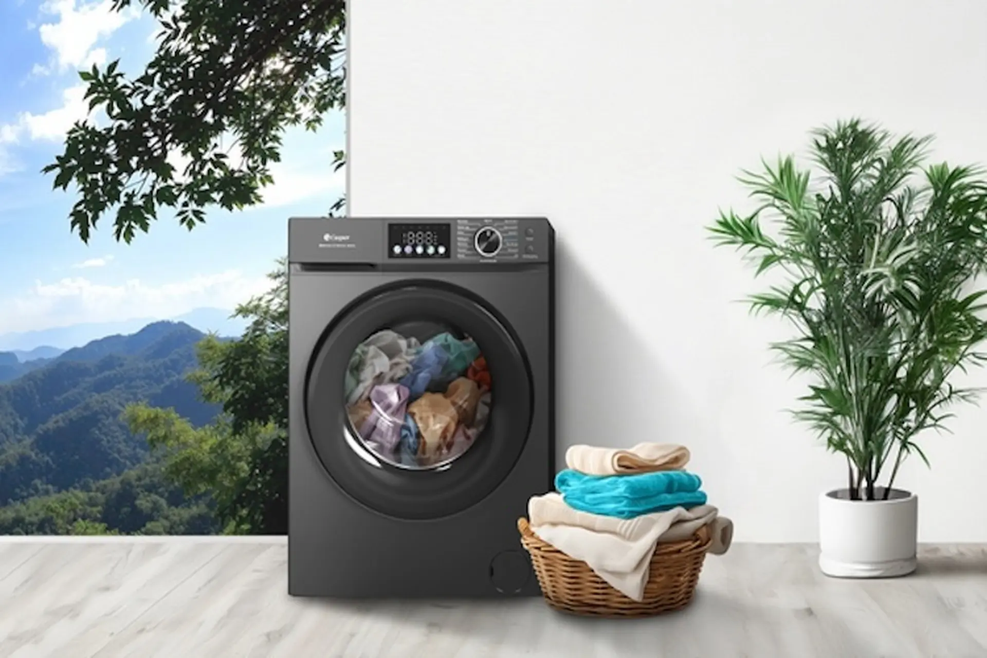 Đánh giá máy giặt Casper Inverter 12.5 kg WF-D125VGR1: Giặt sạch, nhiều tiện ích