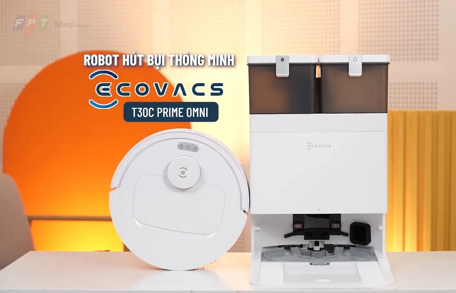Đánh giá robot hút bụi Ecovacs T30C Prime Omni: Lực hút 25.000 Pa, công nghệ OZMO Turbo 2.0, trạm Omni tự động
