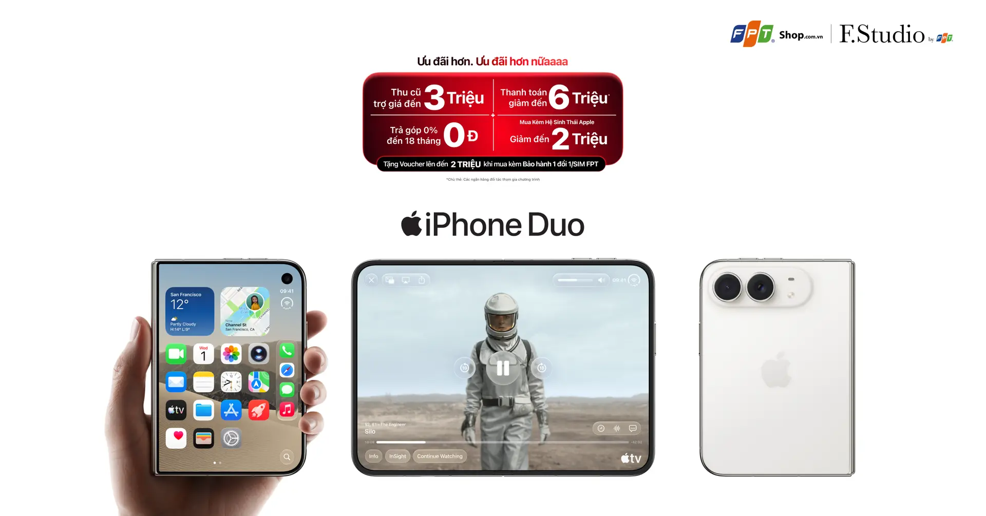 Đặt trước iPhone Duo tại FPT Shop, ưu đãi đến 10 triệu đồng
