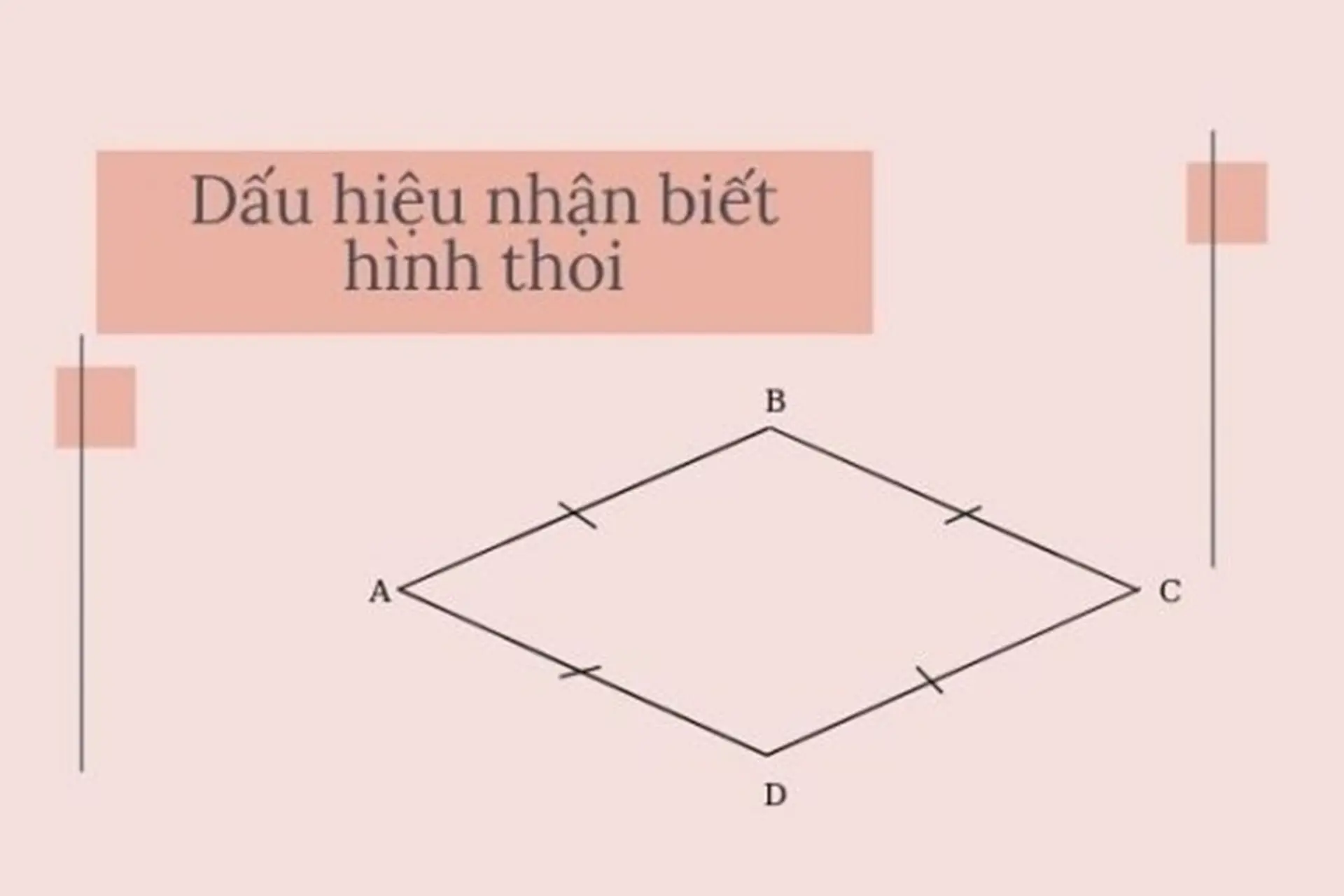 Dấu hiệu nhận biết hình thoi là gì? Cách nhận dạng nhanh và dễ hiểu cho học sinh
