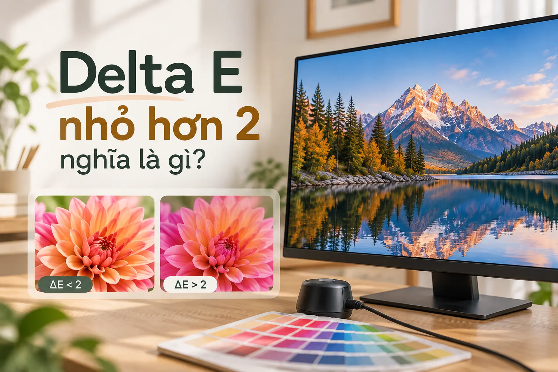 Delta E nhỏ hơn 2 nghĩa là gì? Giải đáp ý nghĩa và cách chọn màn hình phù hợp