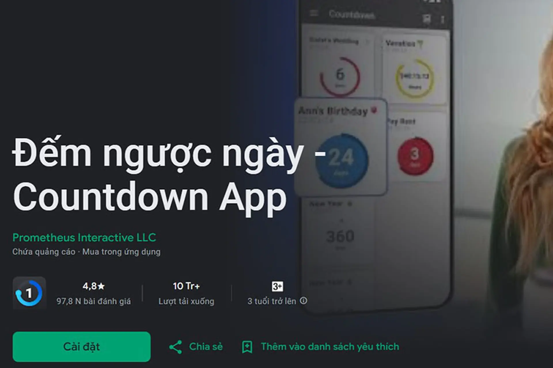 Top 6 app đếm ngược Tết 2025 trên màn hình điện thoại dễ tải, dễ sử dụng có thể bạn sẽ cần