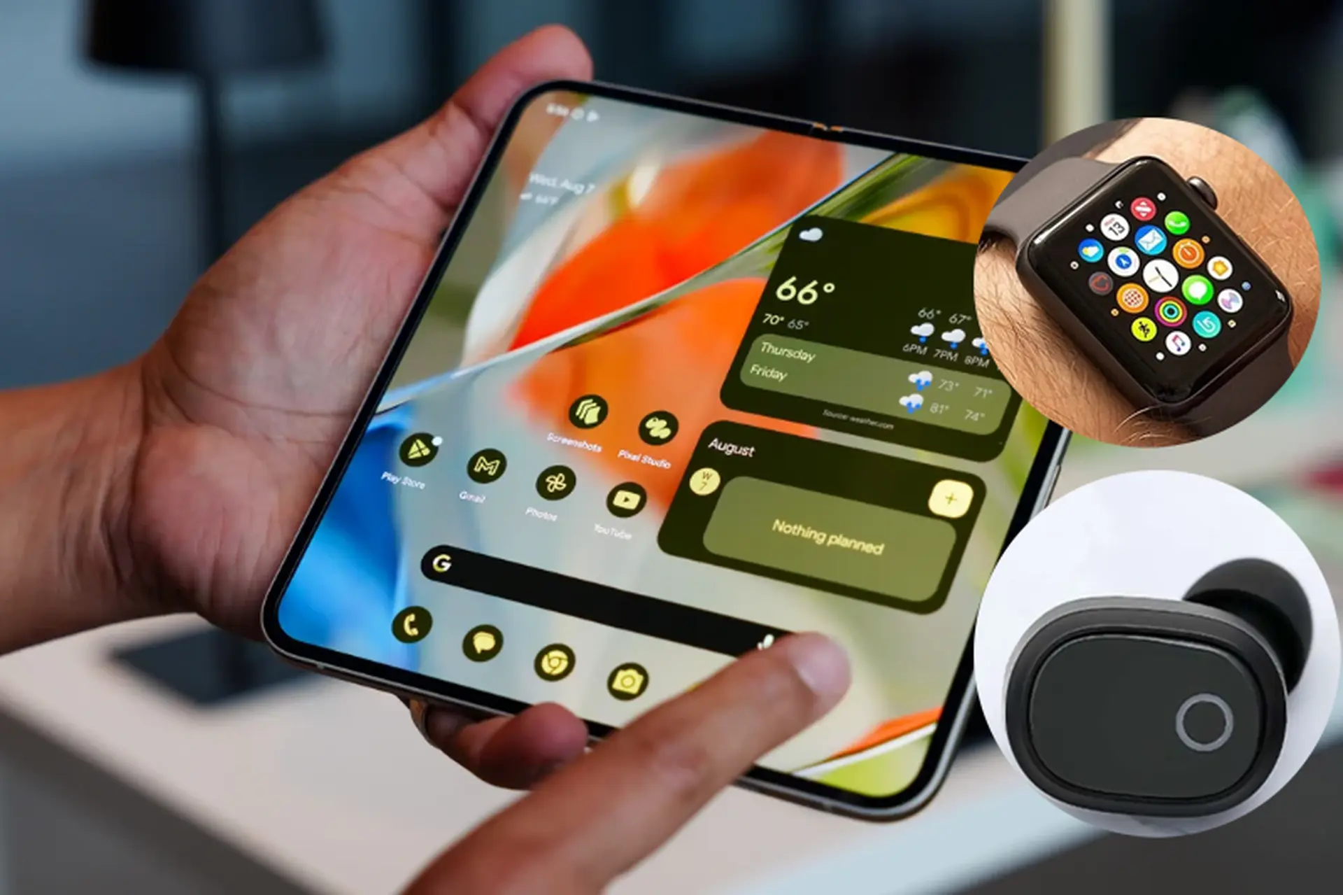 Điện thoại gập dùng cùng đồng hồ/tai nghe có tiện không? Phân tích và giải đáp chi tiết