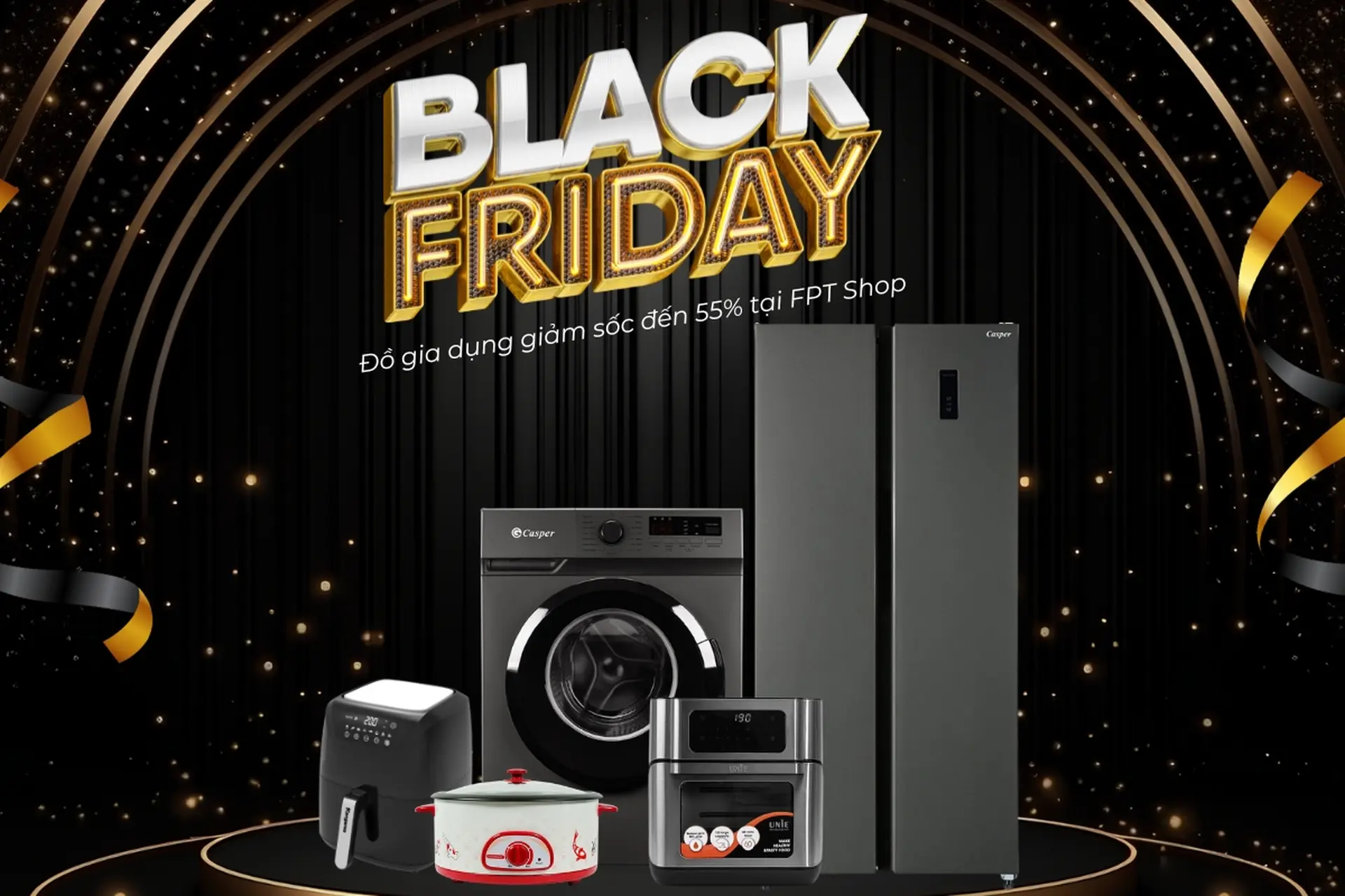Không thể bỏ lỡ! 9 đồ gia dụng giảm giá Black Friday 2024 lên đến 55% tại FPT Shop