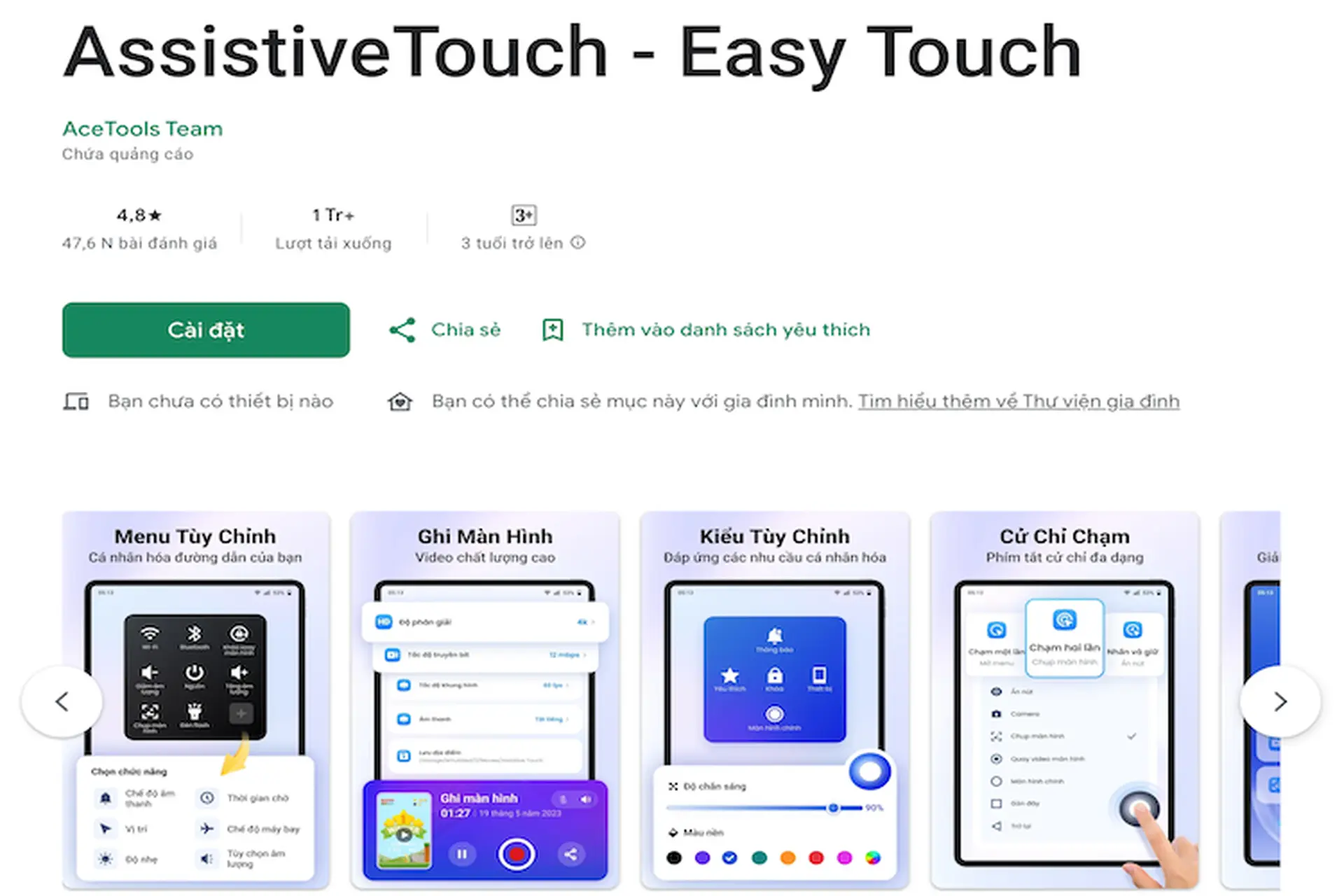 Ứng dụng Easy Touch là gì? Hướng dẫn bạn cách tạo nút Home ảo cho thiết bị Android 