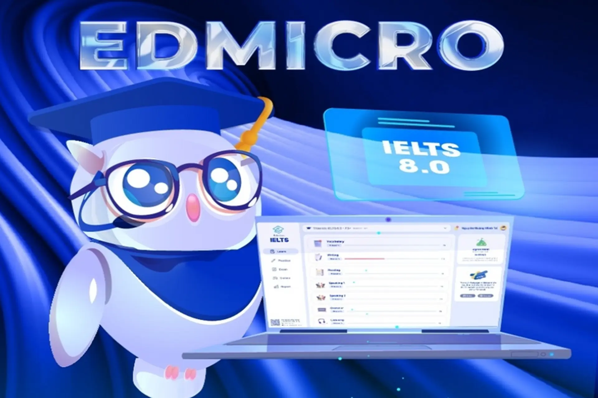 Khám phá Edmicro IELTS, công cụ học tiếng Anh tích hợp công nghệ AI tiên tiến