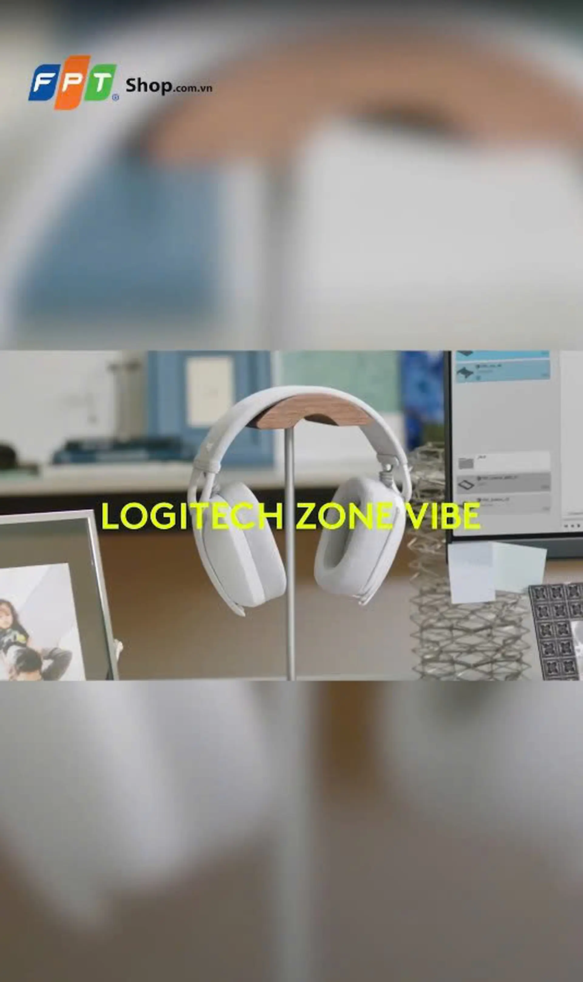 Tai nghe Bluetooth choàng đầu Logitech Zone Vibe 100