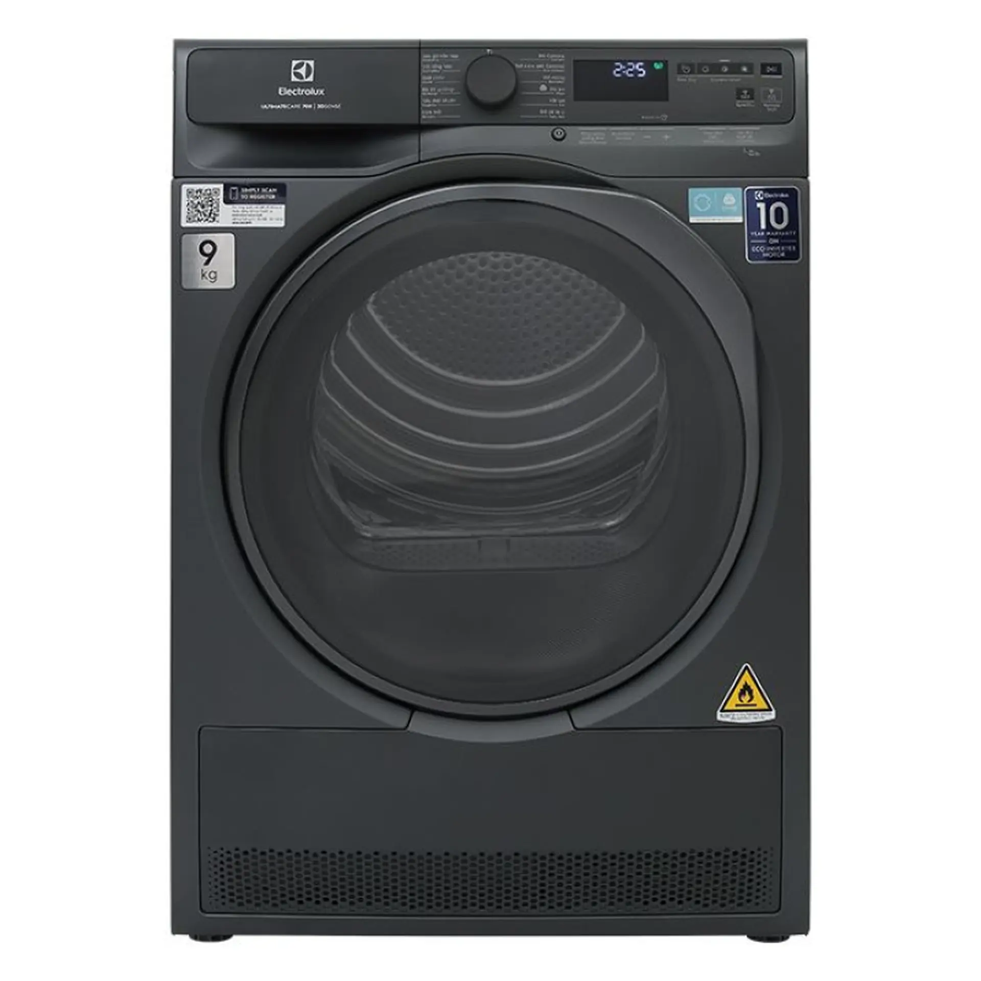 Máy sấy bơm nhiệt Electrolux Inverter 9 kg EDH903R7SC