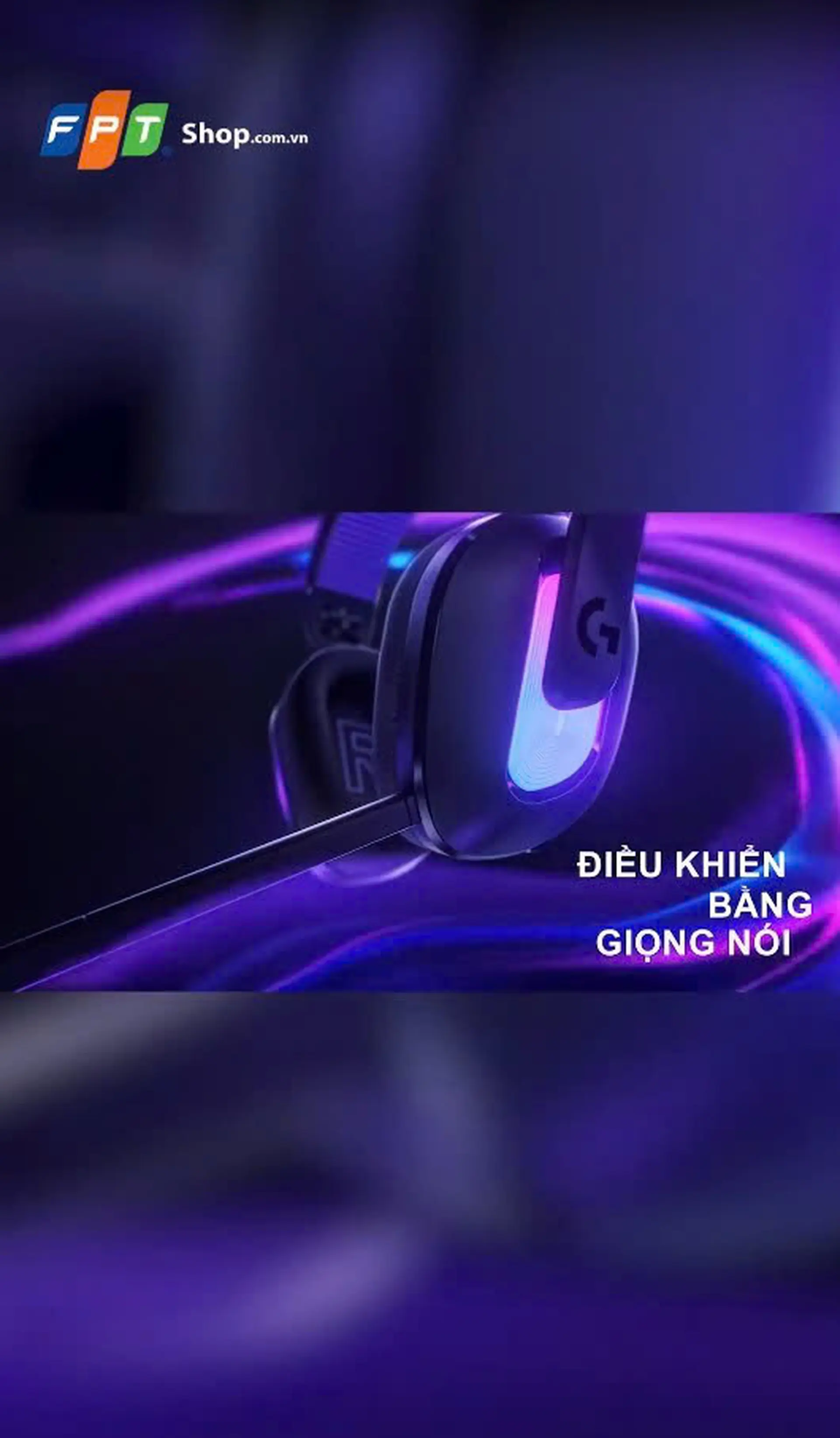 Tai nghe Bluetooth choàng đầu Gaming Logitech G522