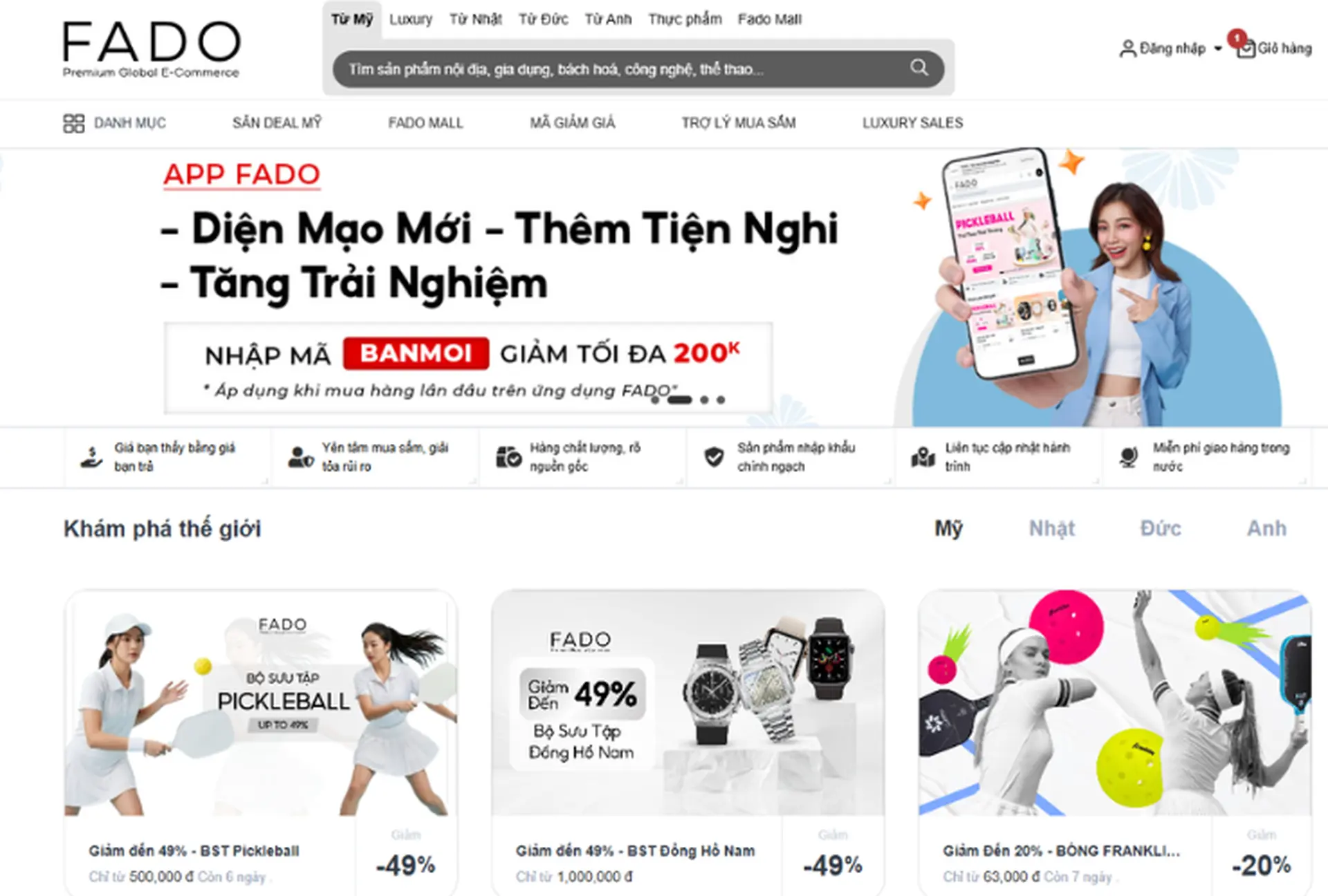 Fado là trang gì? Giới thiệu sàn thương mại điện tử xuyên biên giới hàng đầu Việt Nam