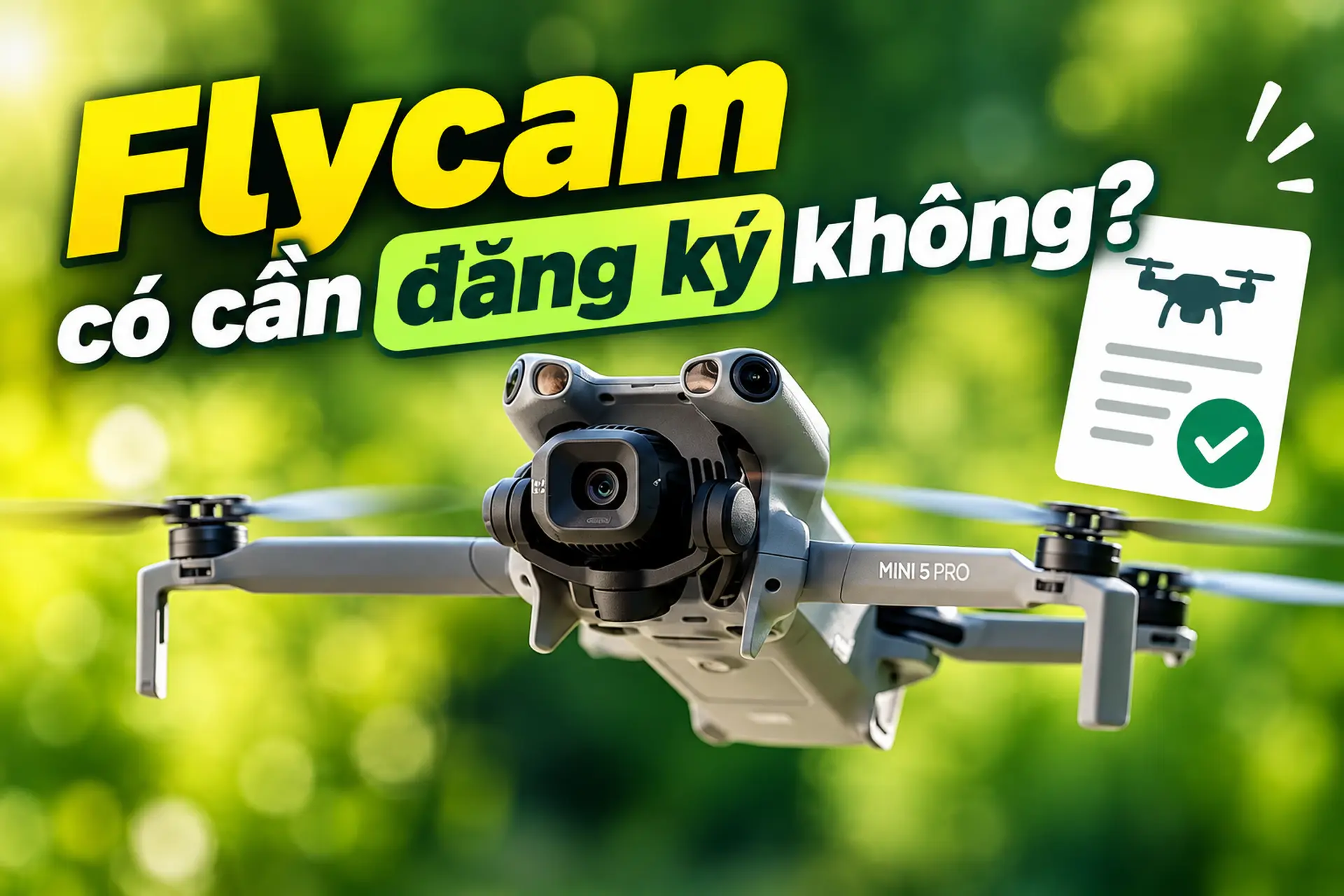Flycam có cần đăng ký không? Những quy định mới mà người dùng DJI cần biết