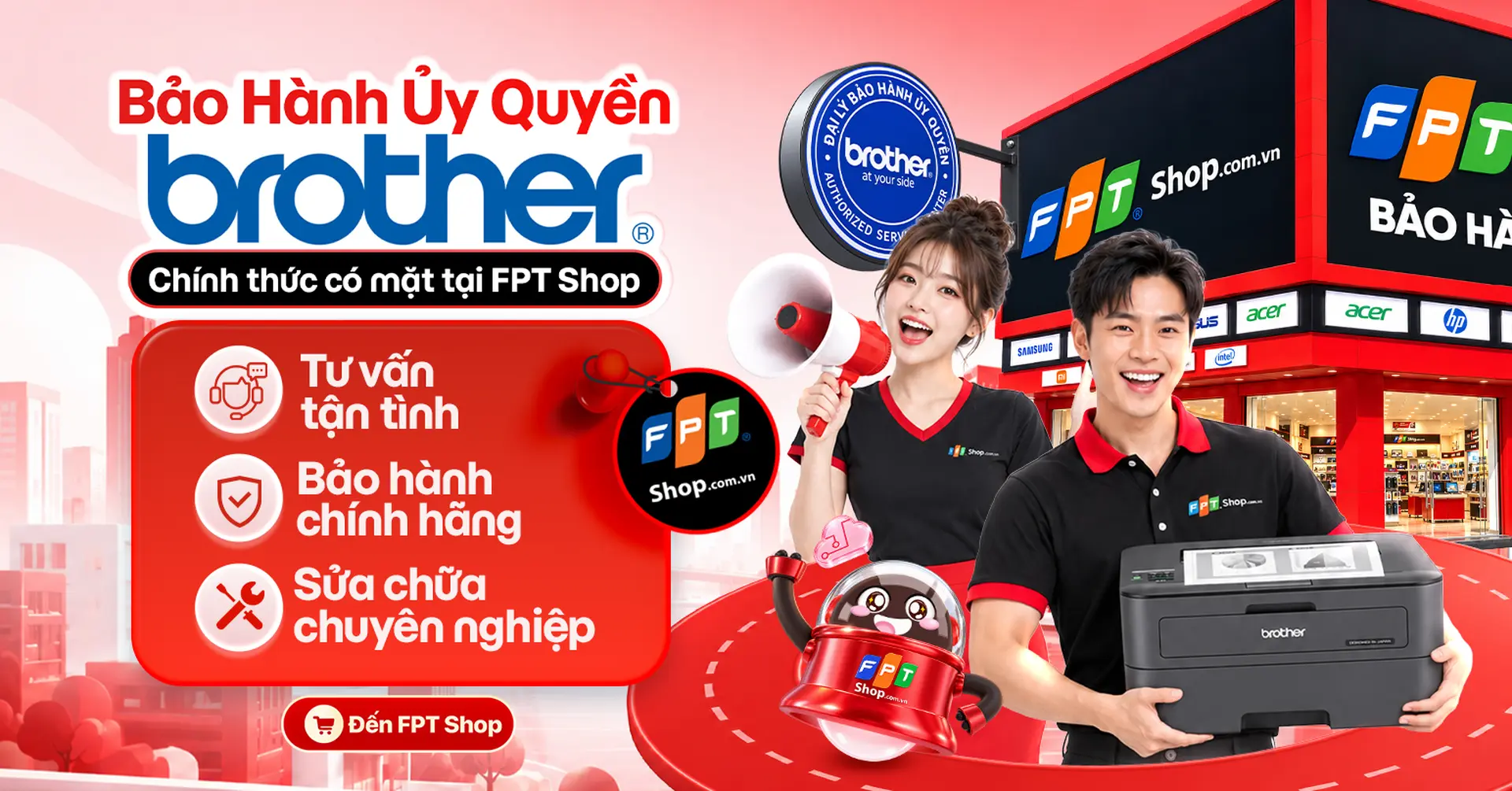 FPT Shop đưa vào hoạt động 3 đại lý bảo hành ủy quyền Brother tại Việt Nam