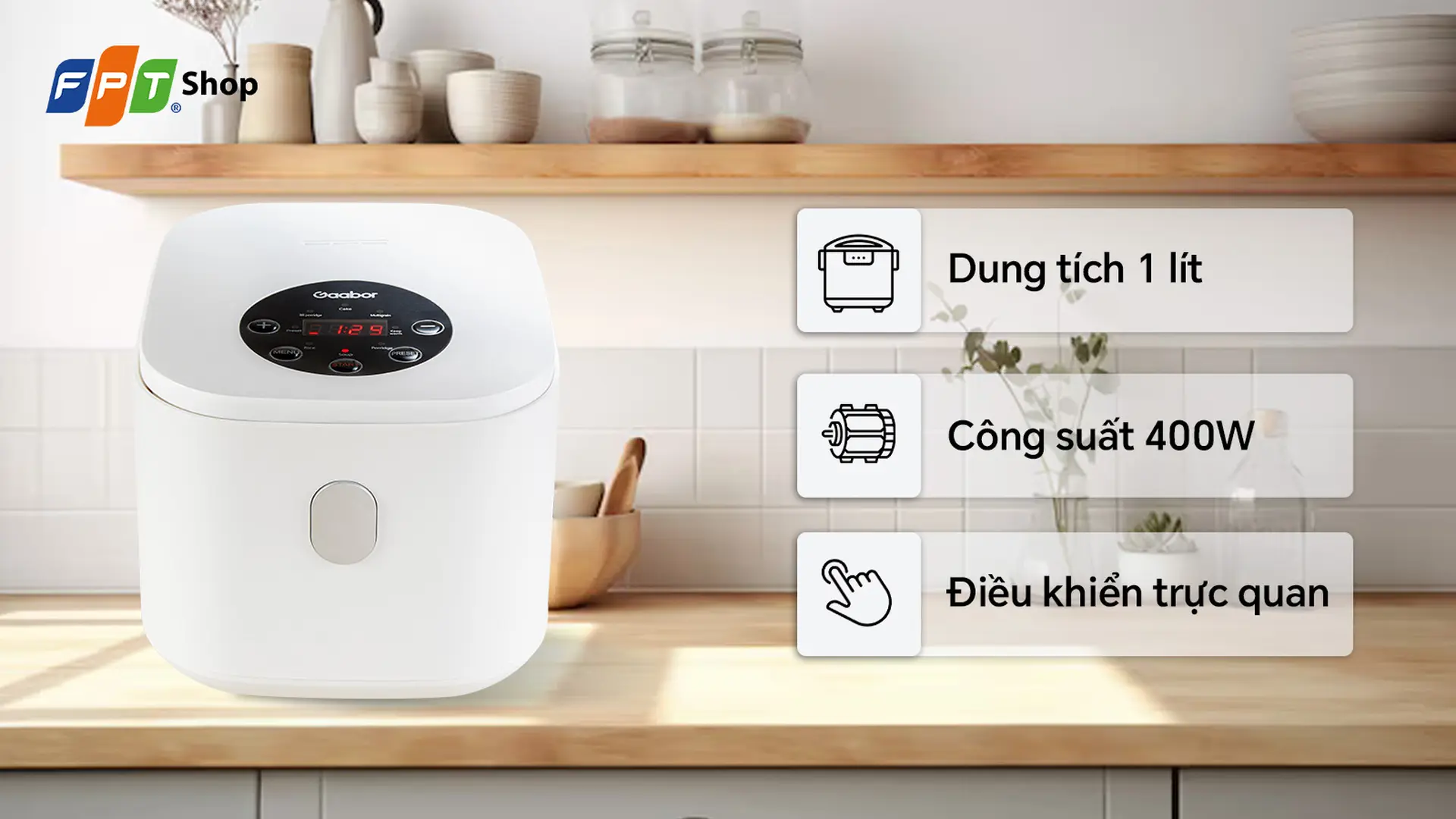 Nồi cơm điện tử Gaabor 1 lít GR-S25D