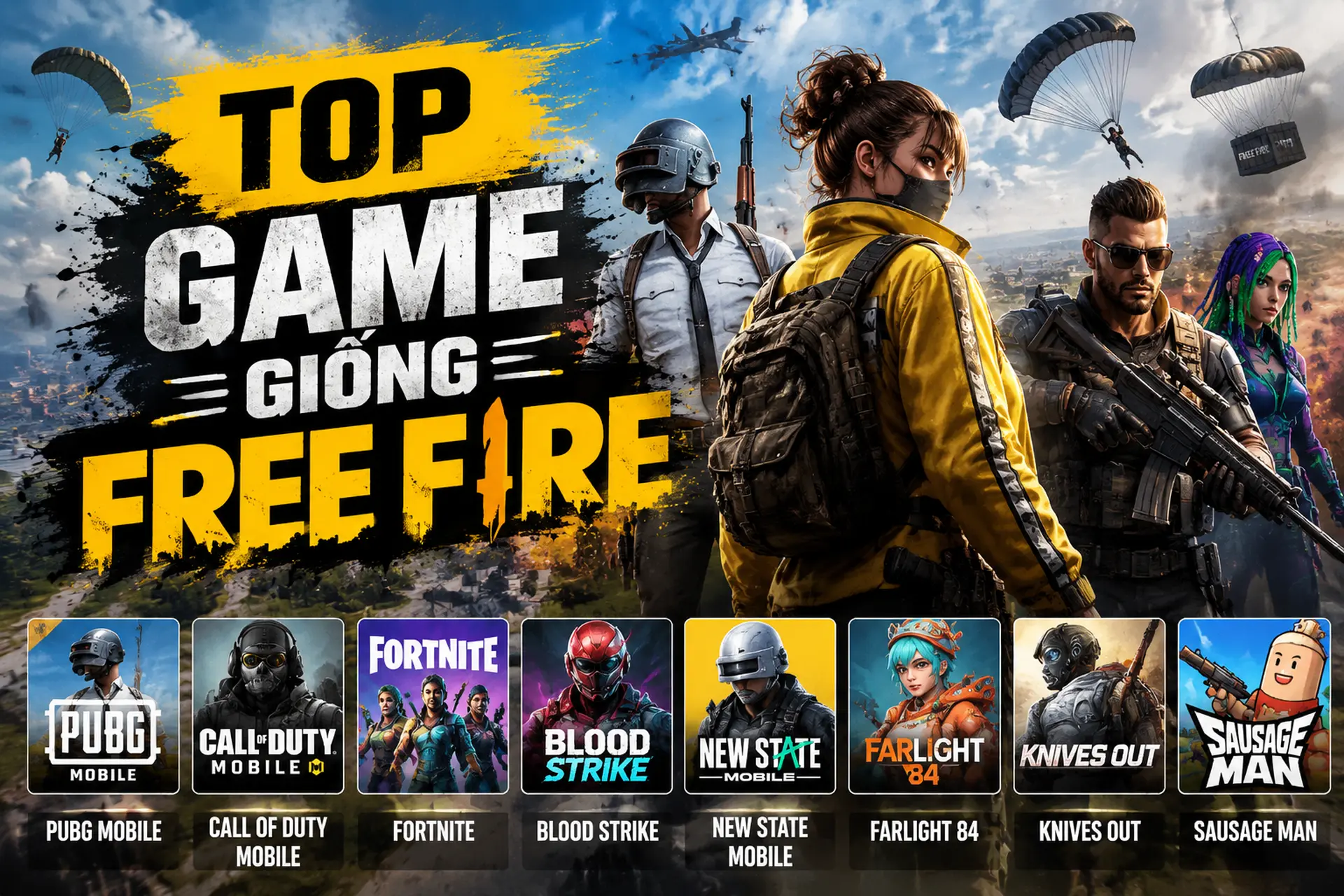 Danh sách những tựa game giống Free Fire nhất cho điện thoại mà bạn không thể bỏ qua
