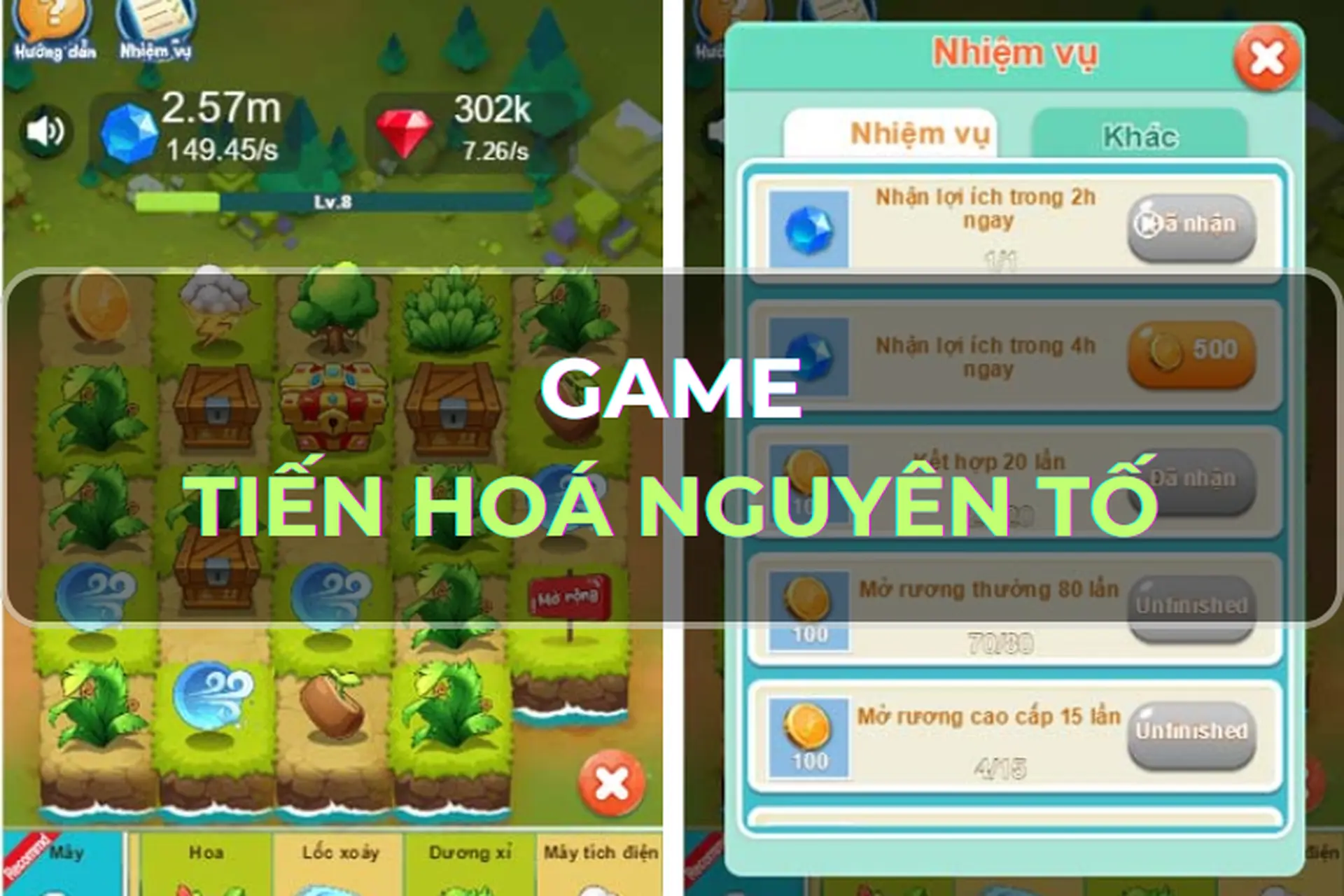 Bật mí cách chơi game Tiến Hoá Nguyên Tố - Thử thách rèn luyện tính kiên nhẫn trong thế giới các nguyên tố