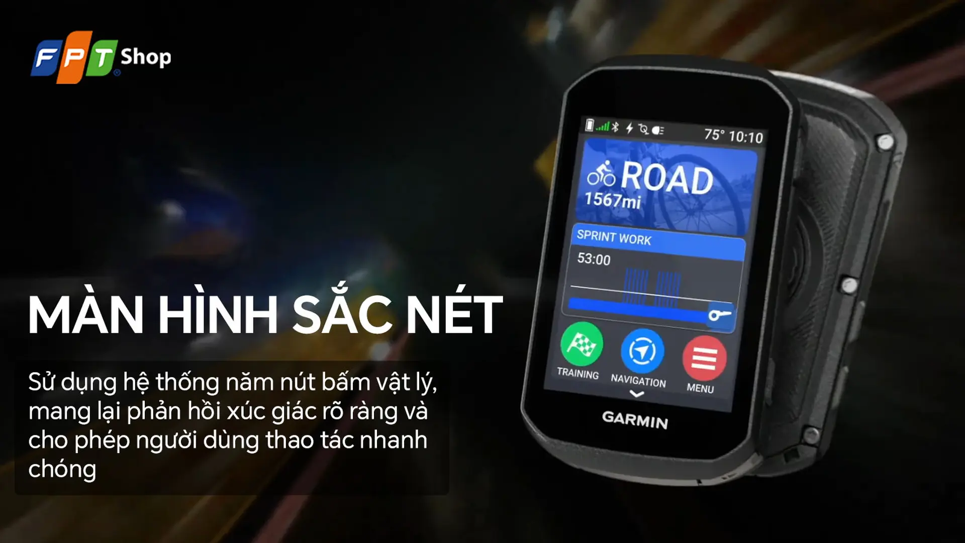 Máy tính xe đạp GPS Garmin Edge 550