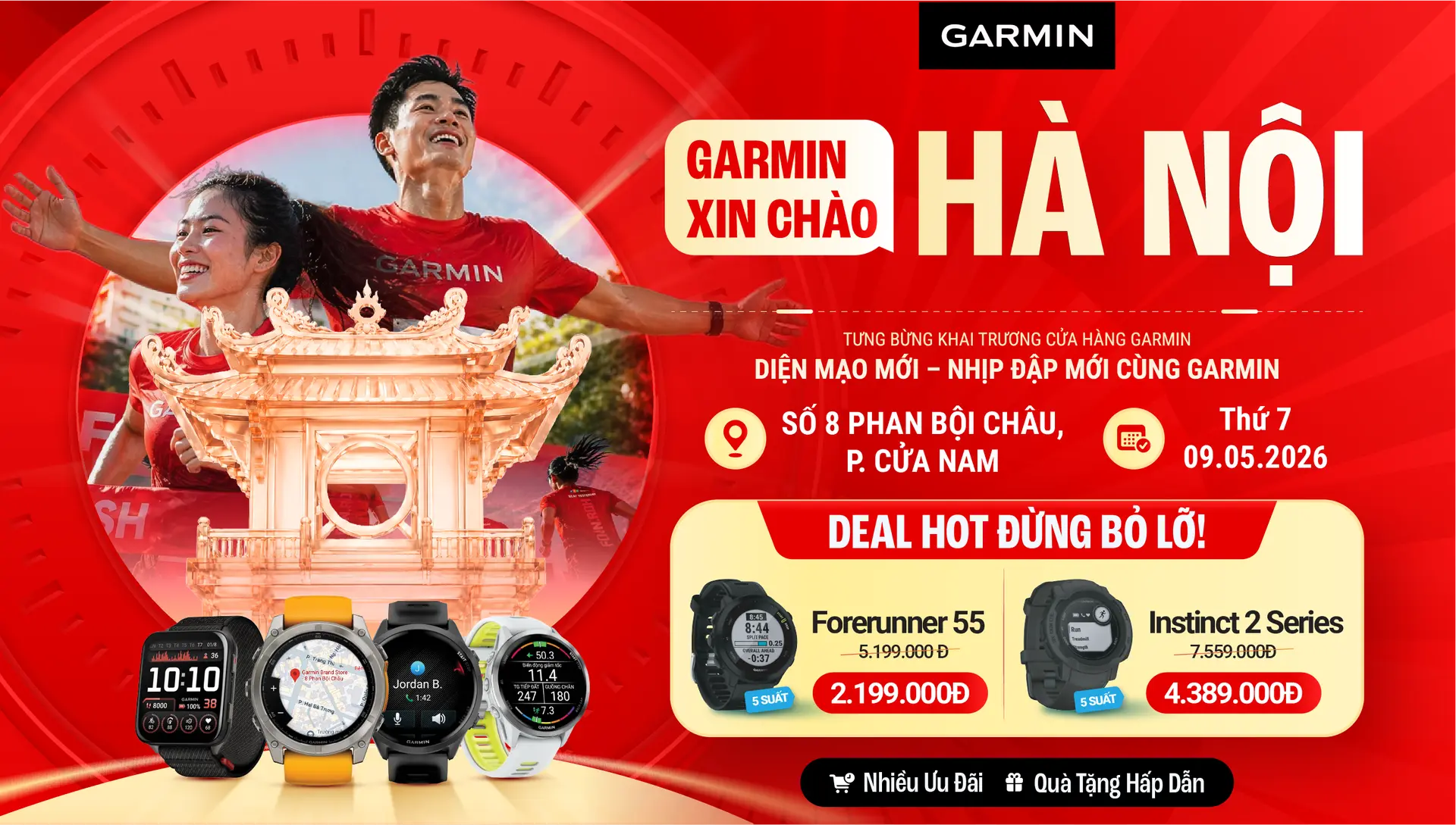 Sự kiện Re-Opening "diện mạo mới - nhịp đập mới" tại Garmin by FPT Shop số 8 Phan Bội Châu