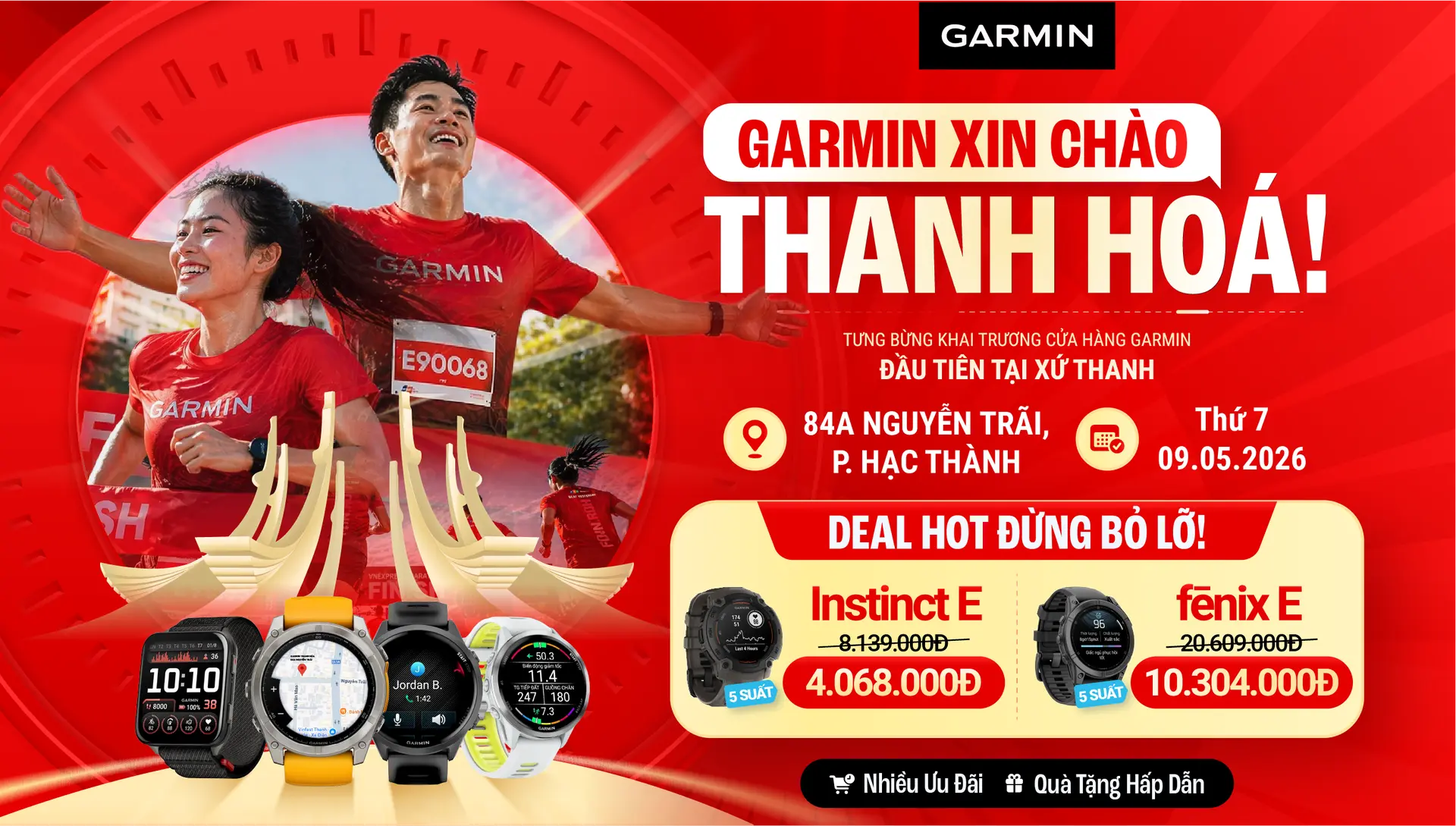Xin chào Thanh Hóa! Garmin by FPT Shop 84A Nguyễn Trãi tưng bừng khai trương