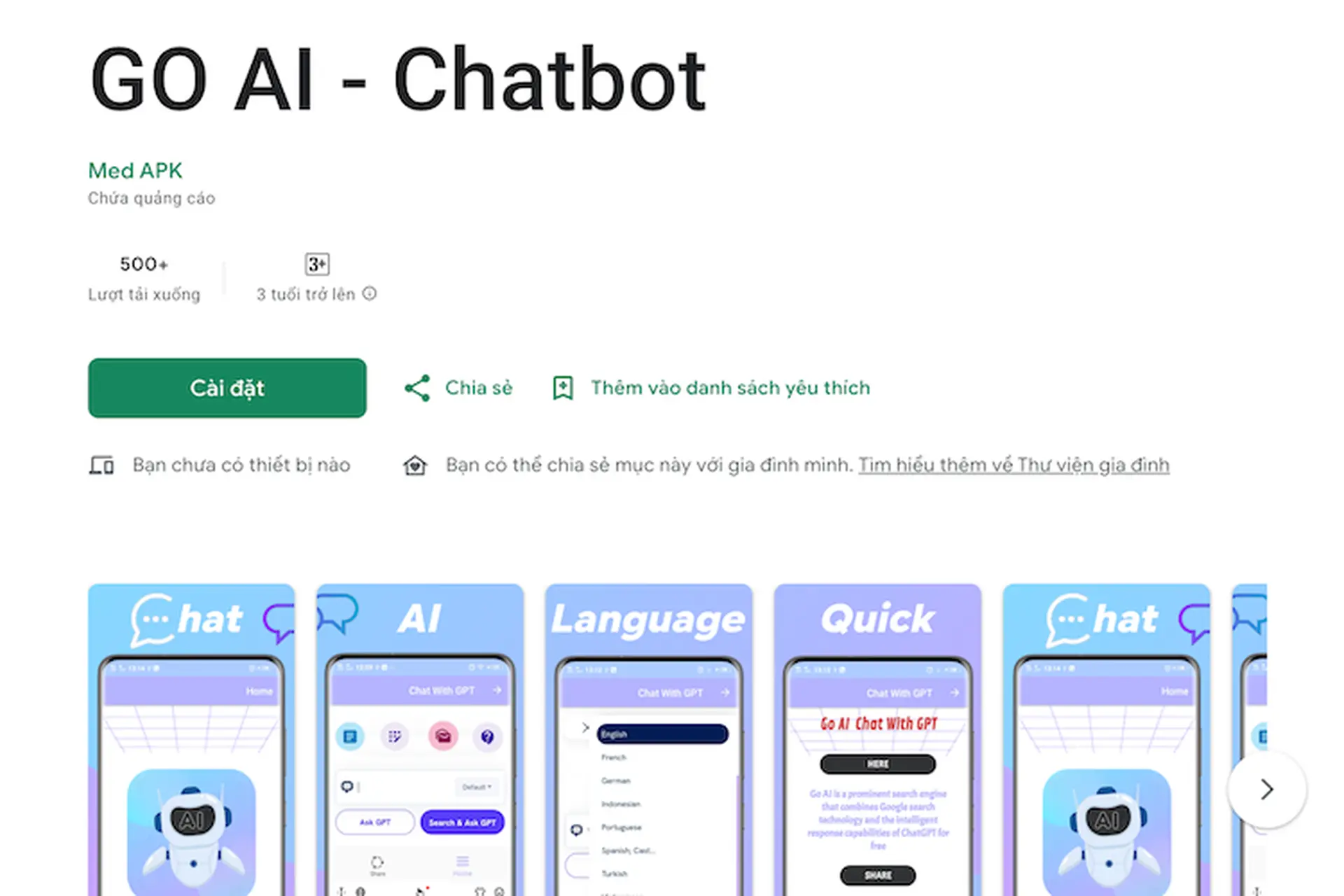 Hướng dẫn tải Go AI - Chatbot: Ứng dụng trí tuệ nhân tạo miễn phí giúp bạn giải quyết mọi vấn đề nhanh chóng và hiệu quả