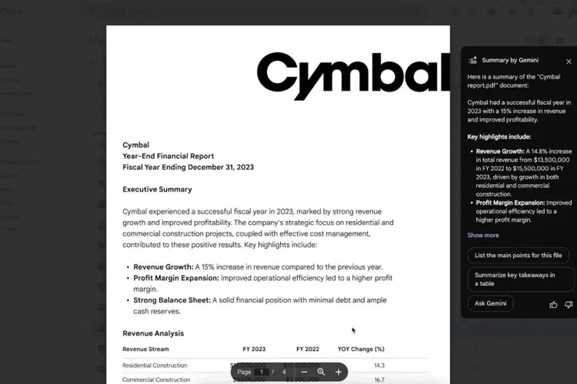 Google Gemini AI giờ có thể tóm tắt file PDF và Google Forms cho bạn