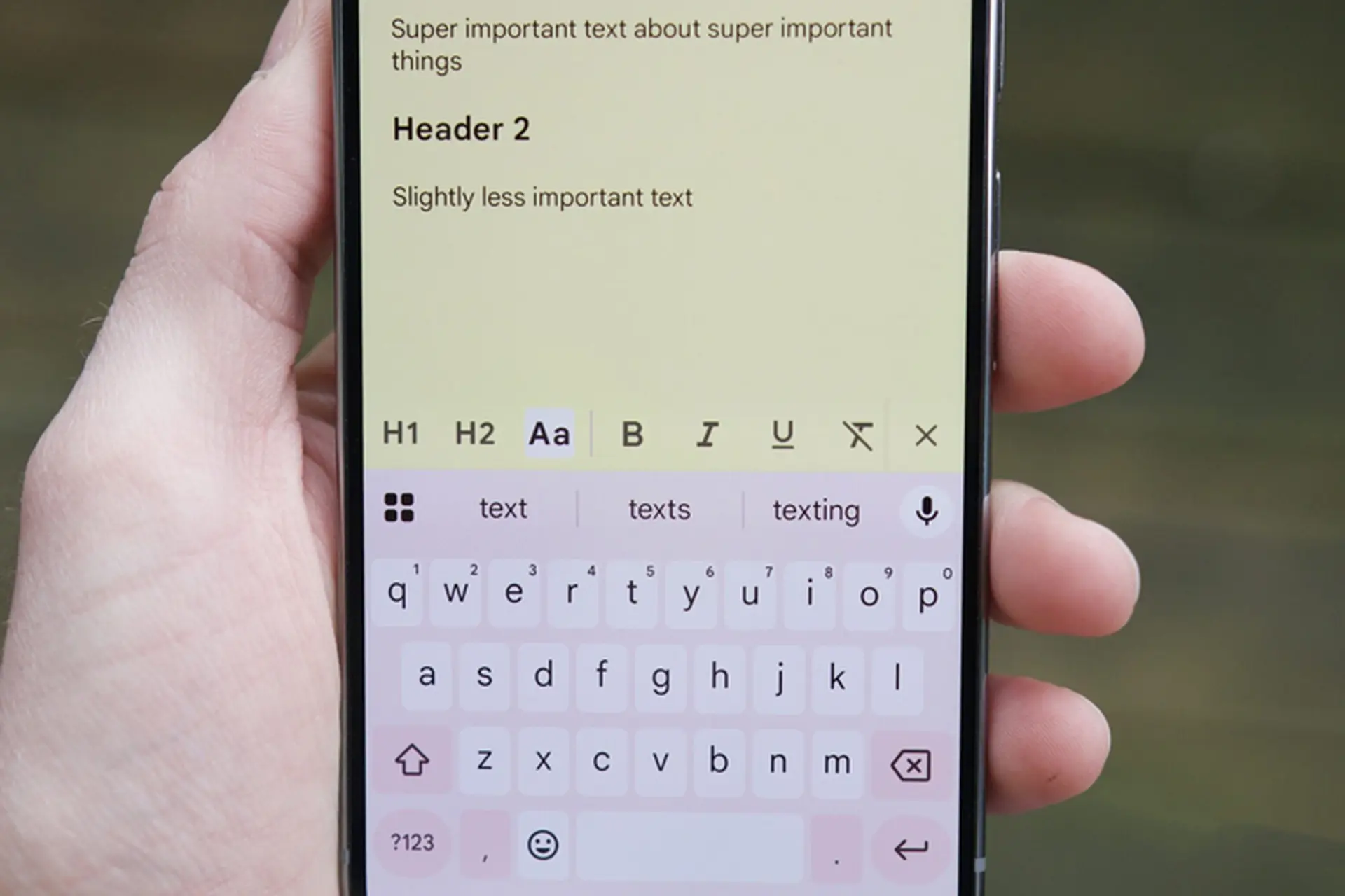 Google Keep trên web chính thức hỗ trợ định dạng văn bản