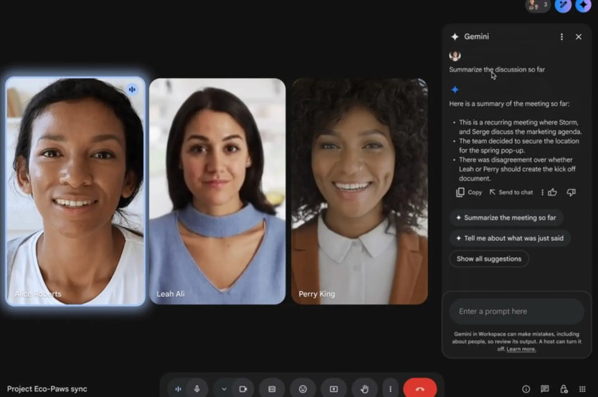 Google ra mắt trợ lý AI Ask Gemini trong Google Meet