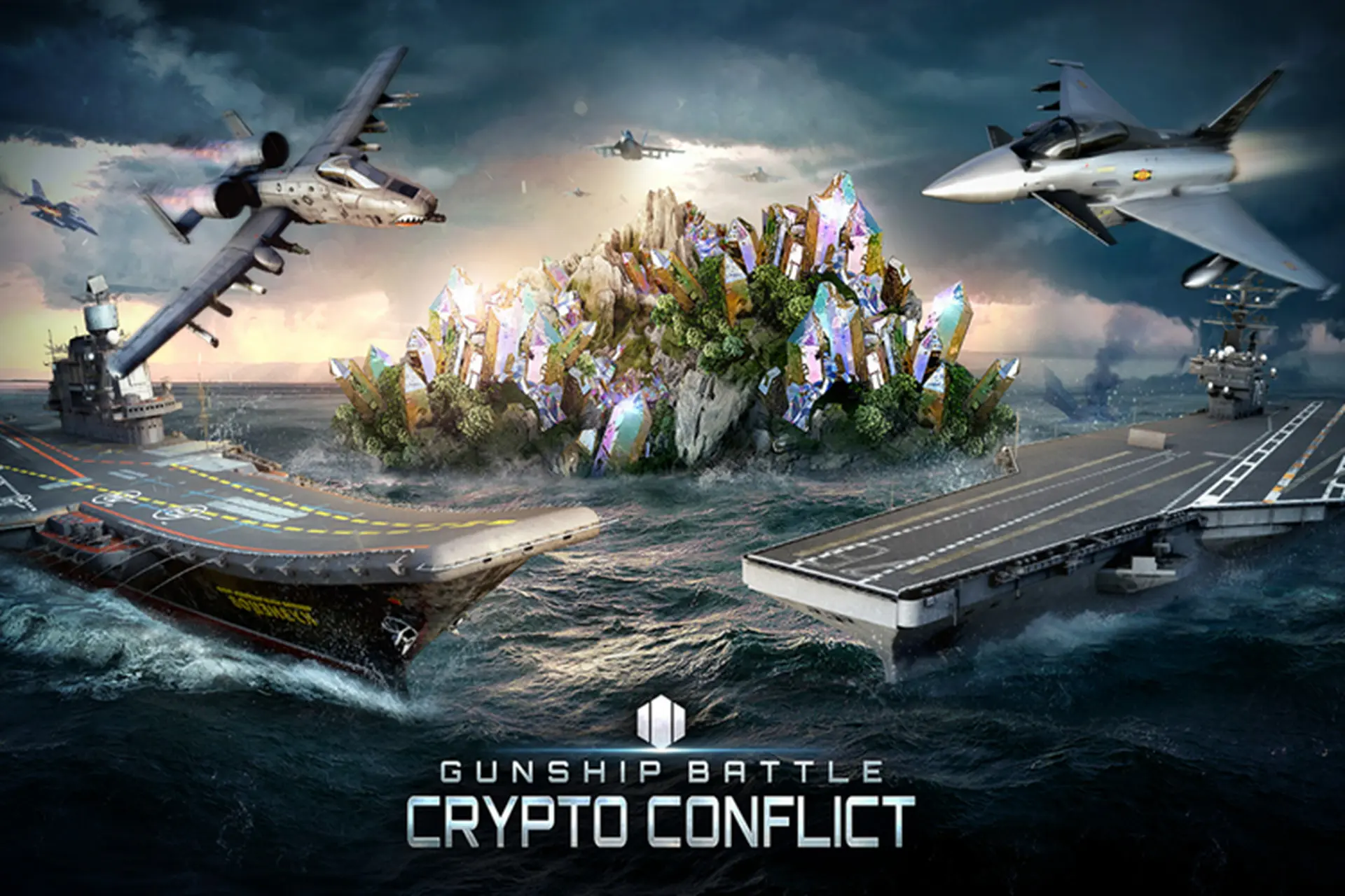 Chơi Gunship Battle: Crypto Conflict để bảo vệ hòa bình thế giới!