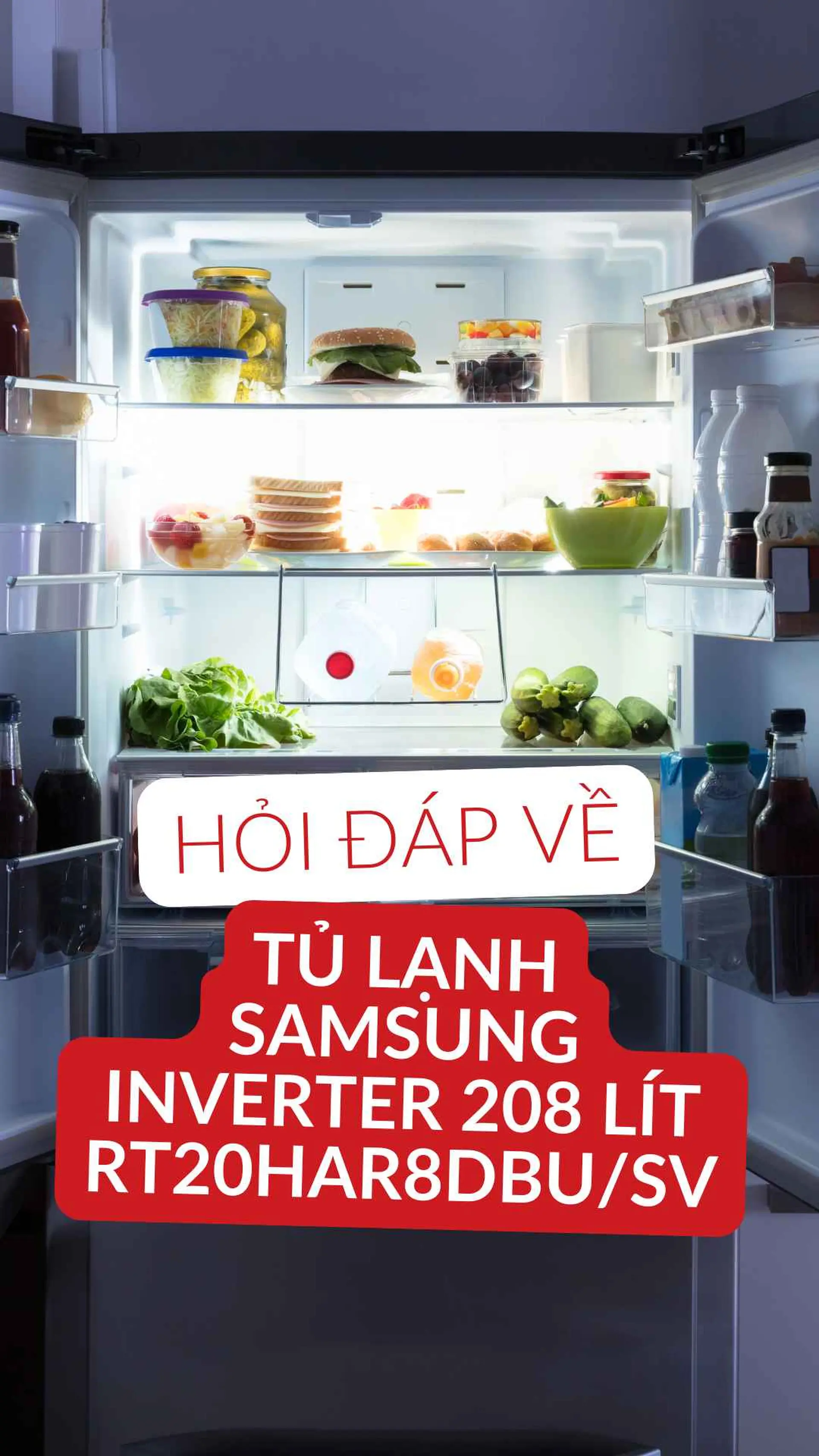 Câu hỏi thường gặp Tủ lạnh Samsung Inverter 208 lít RT20HAR8DBU/SV