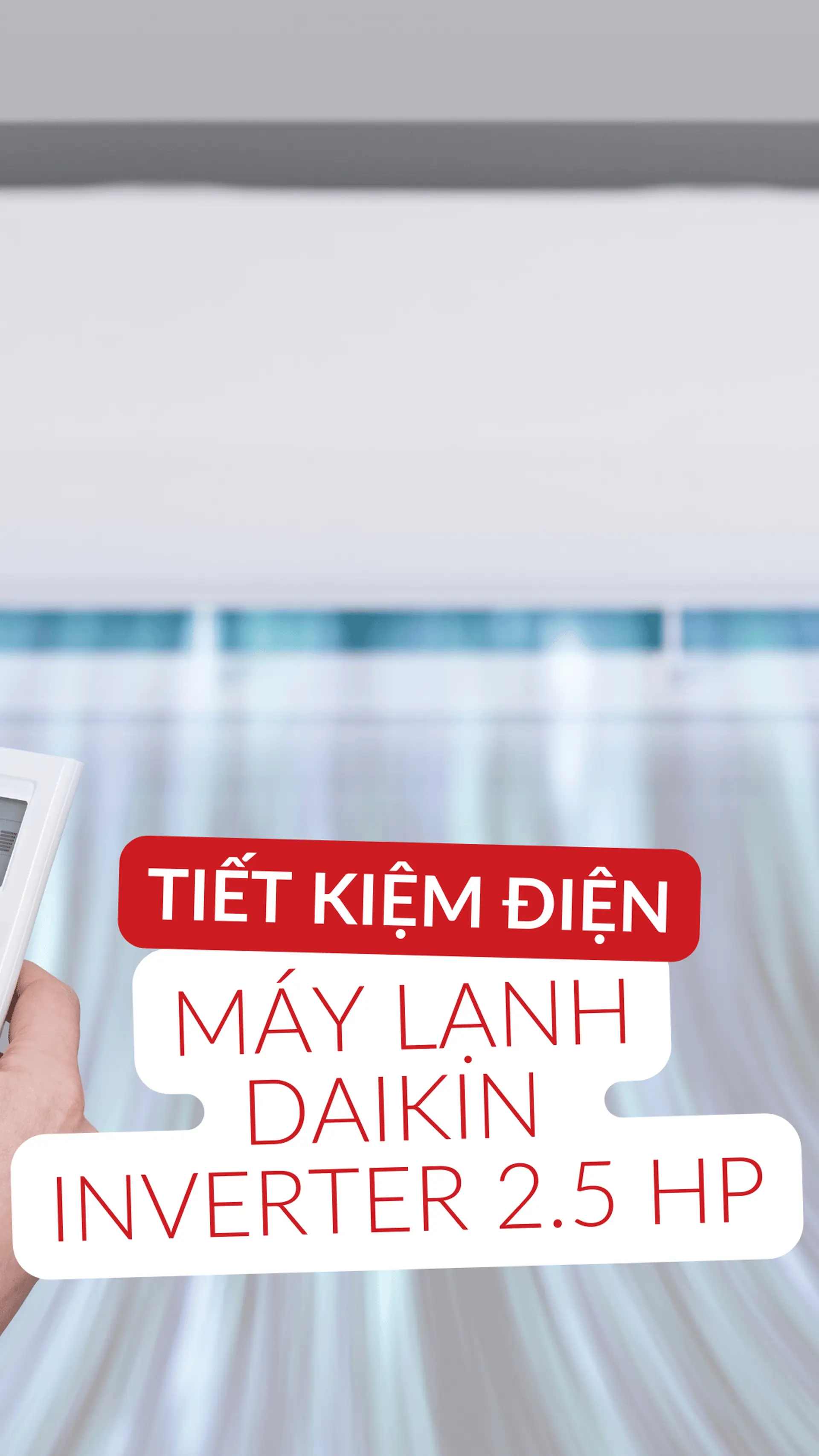 Cách sử dụng máy lạnh Daikin Inverter 2.5 HP (20500 BTU) FTKF60YVMV tiết kiệm điện