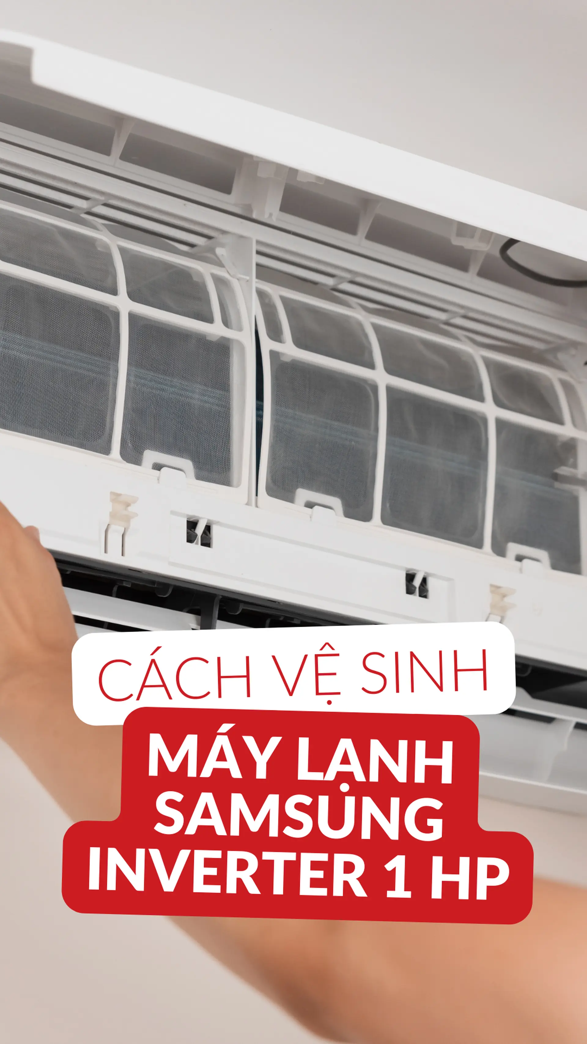 Cách vệ sinh và bảo dưỡng máy lạnh Samsung Inverter 1 HP (9.000 BTU) AR10DYHZAWKNSV