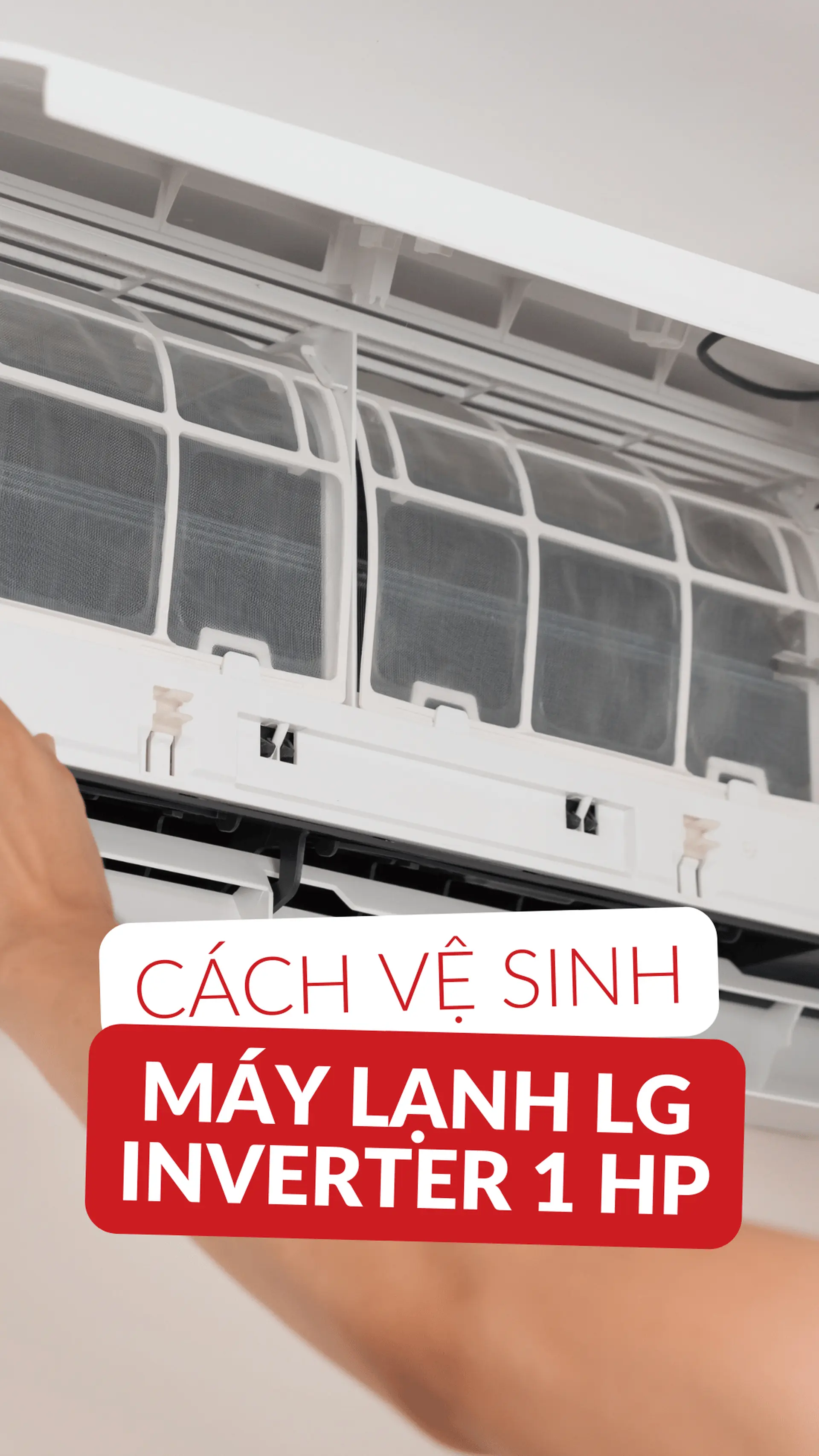 Cách vệ sinh và bảo dưỡng máy lạnh LG Inverter 1 HP (8800 BTU) V10WIN1