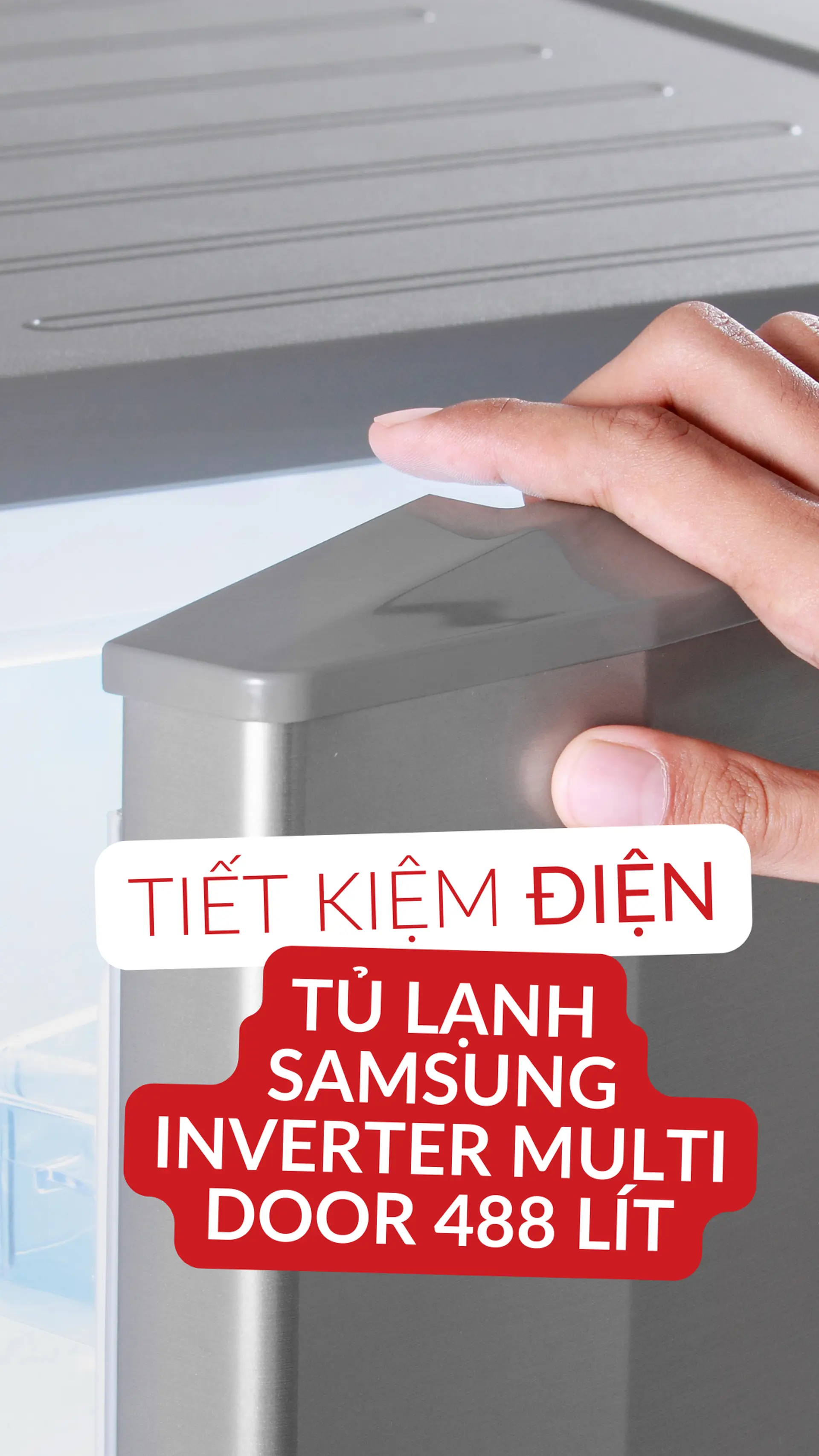 Mẹo tiết kiệm điện tủ lạnh Samsung Inverter Multi Door 488 lít RF48A4000B4/SV