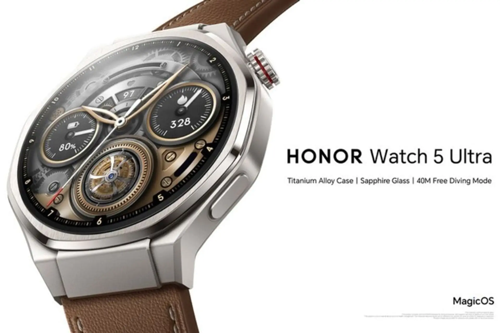 HONOR ra mắt đồng hồ Watch 5 Ultra với eSIM, thiết kế titan và nhiều tính năng sức khỏe
