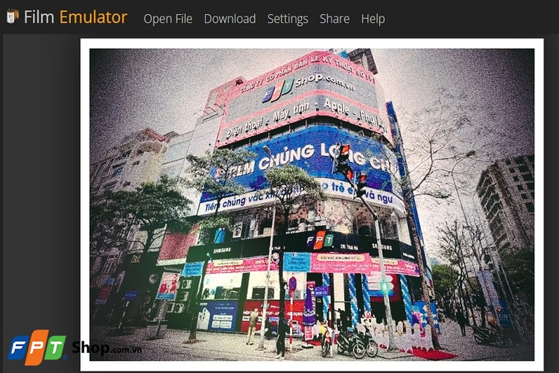 Hướng dẫn làm ảnh màu phim không cần phần mềm cực đơn giản với Film Emulator