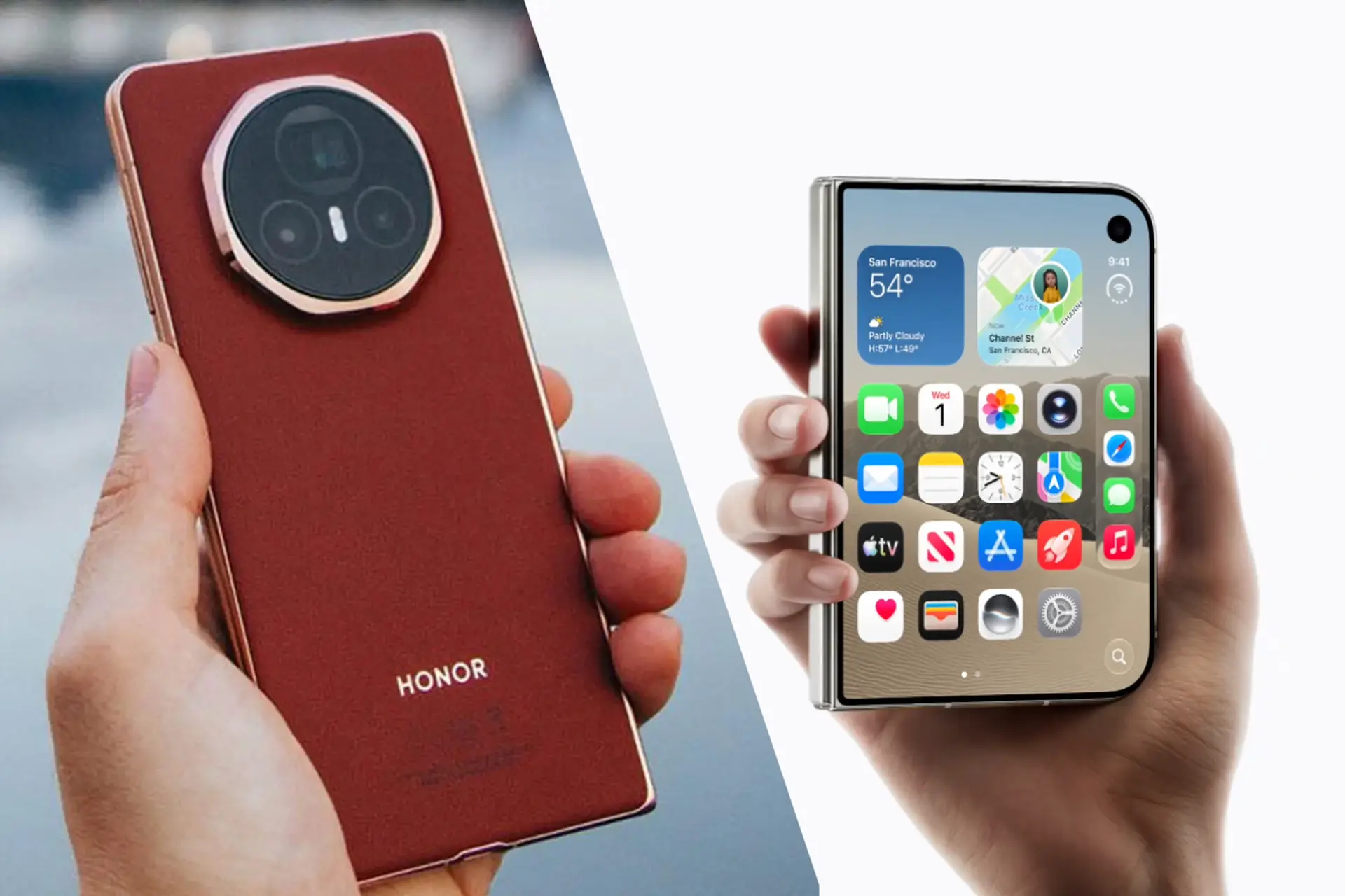 iPhone Duo vs HONOR Magic V5 5G: Điện thoại gập đầu tiên của Apple có đáng xuống tiền?